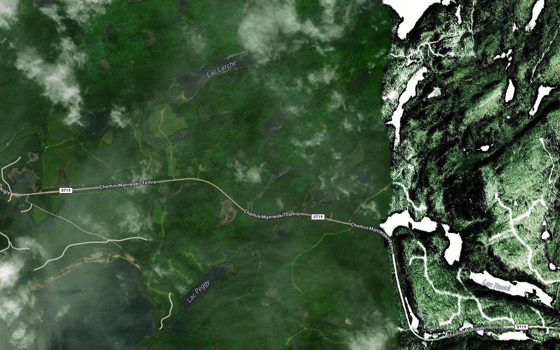 Satellite map of the Lac Franc