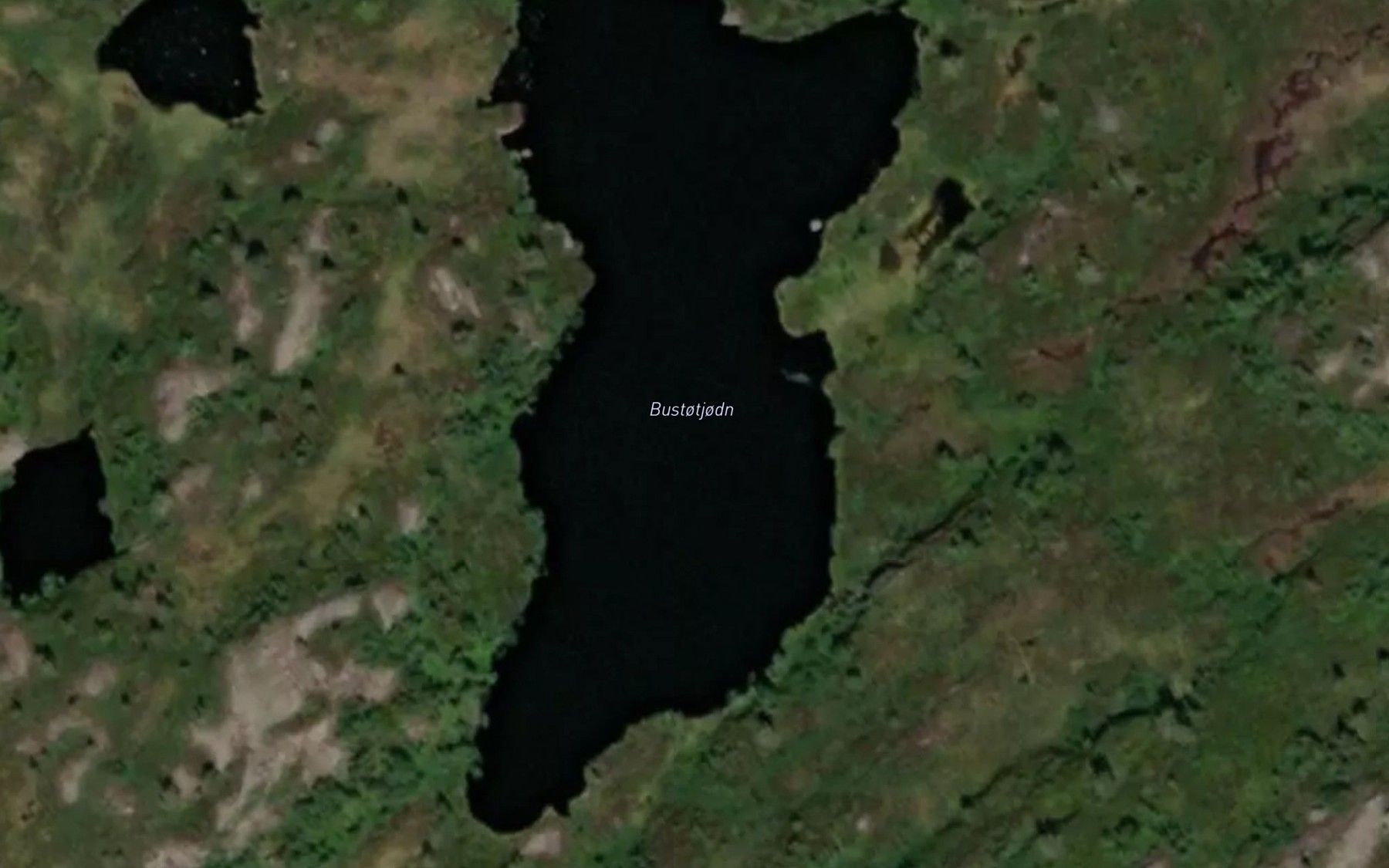 Satellite map of the Bustotjodn