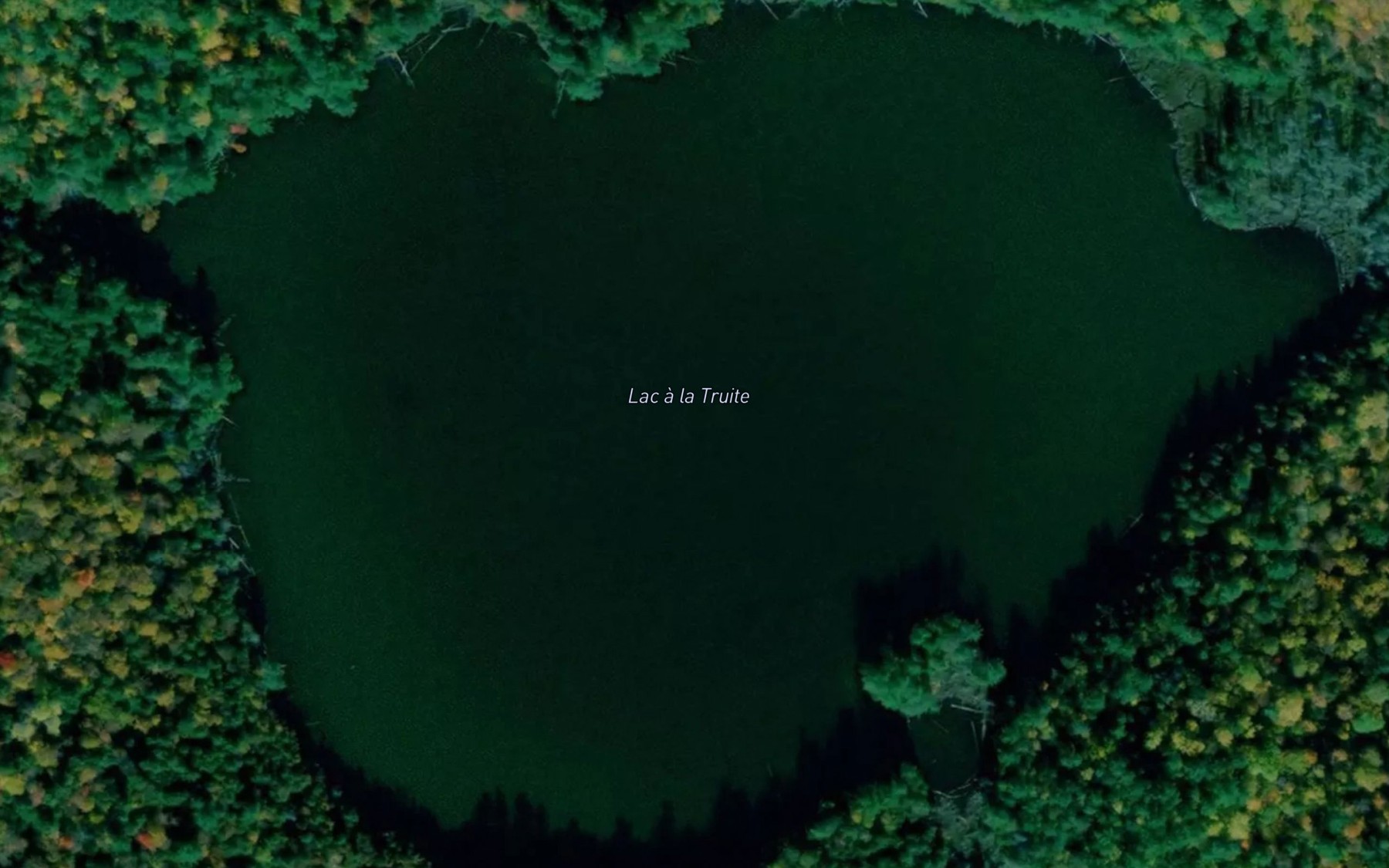 Satellite map of the Lac a la Truite
