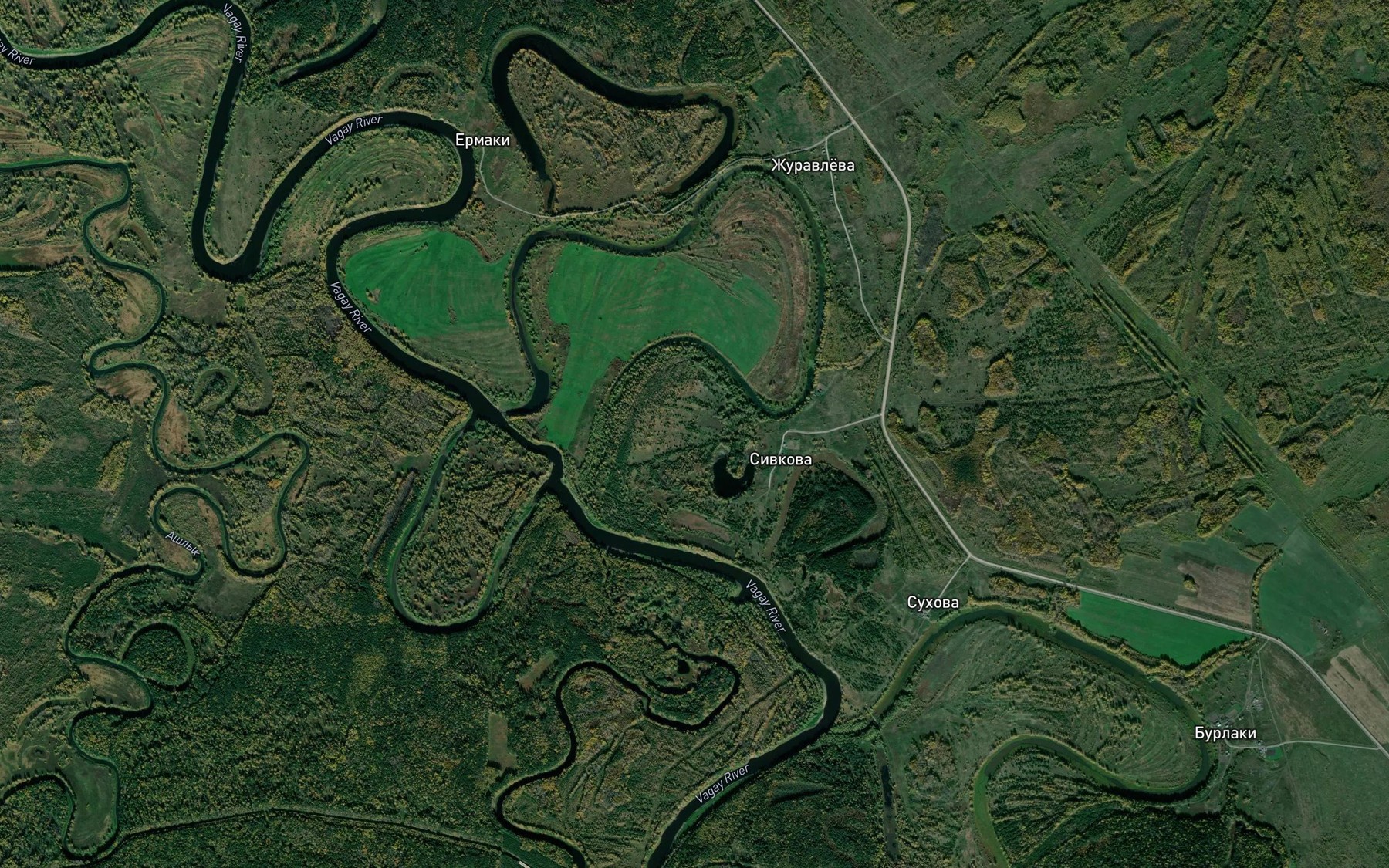 Satellite map of the Ashlyk