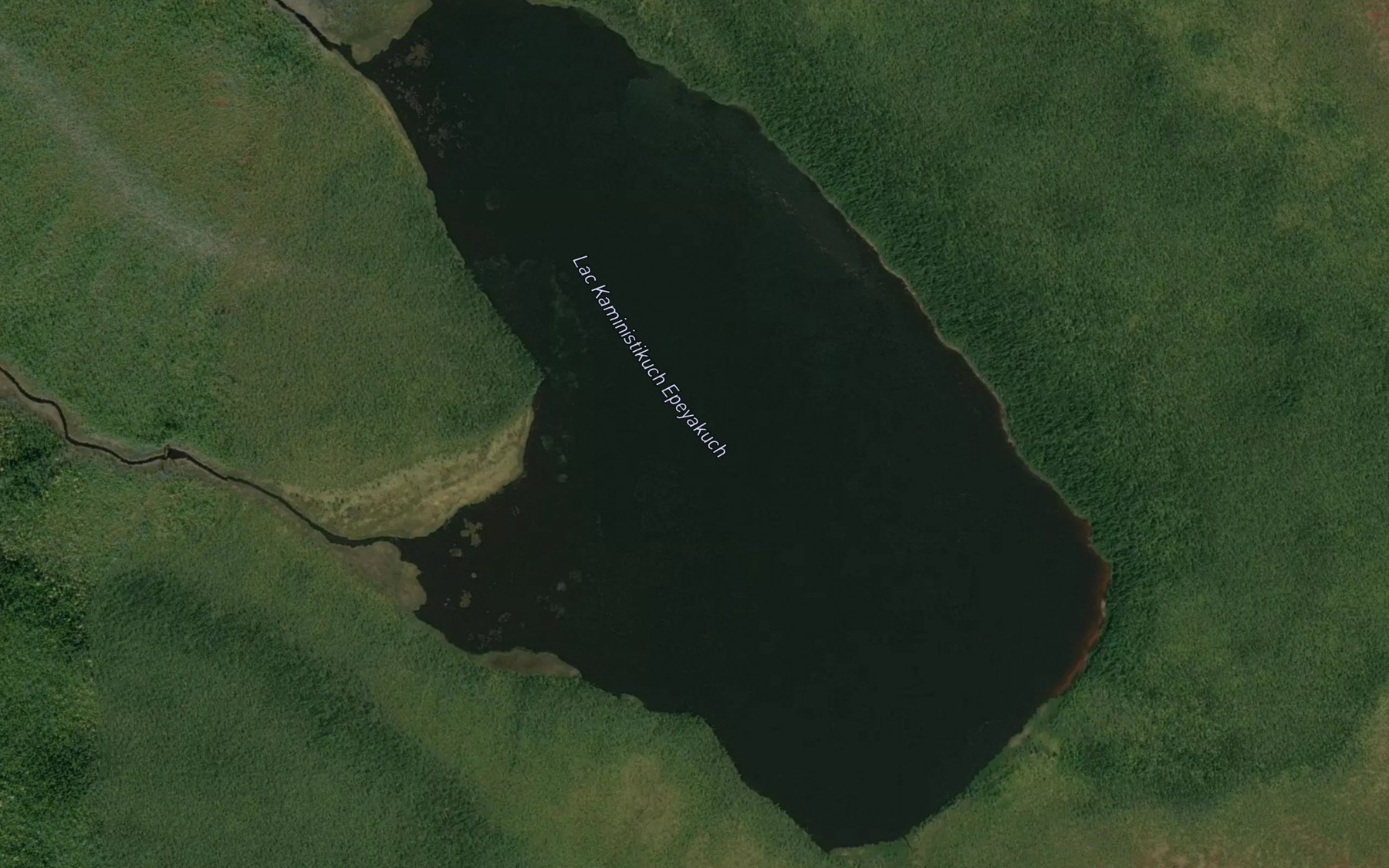 Satellite map of the Lac Kaministikuch Epeyakuch