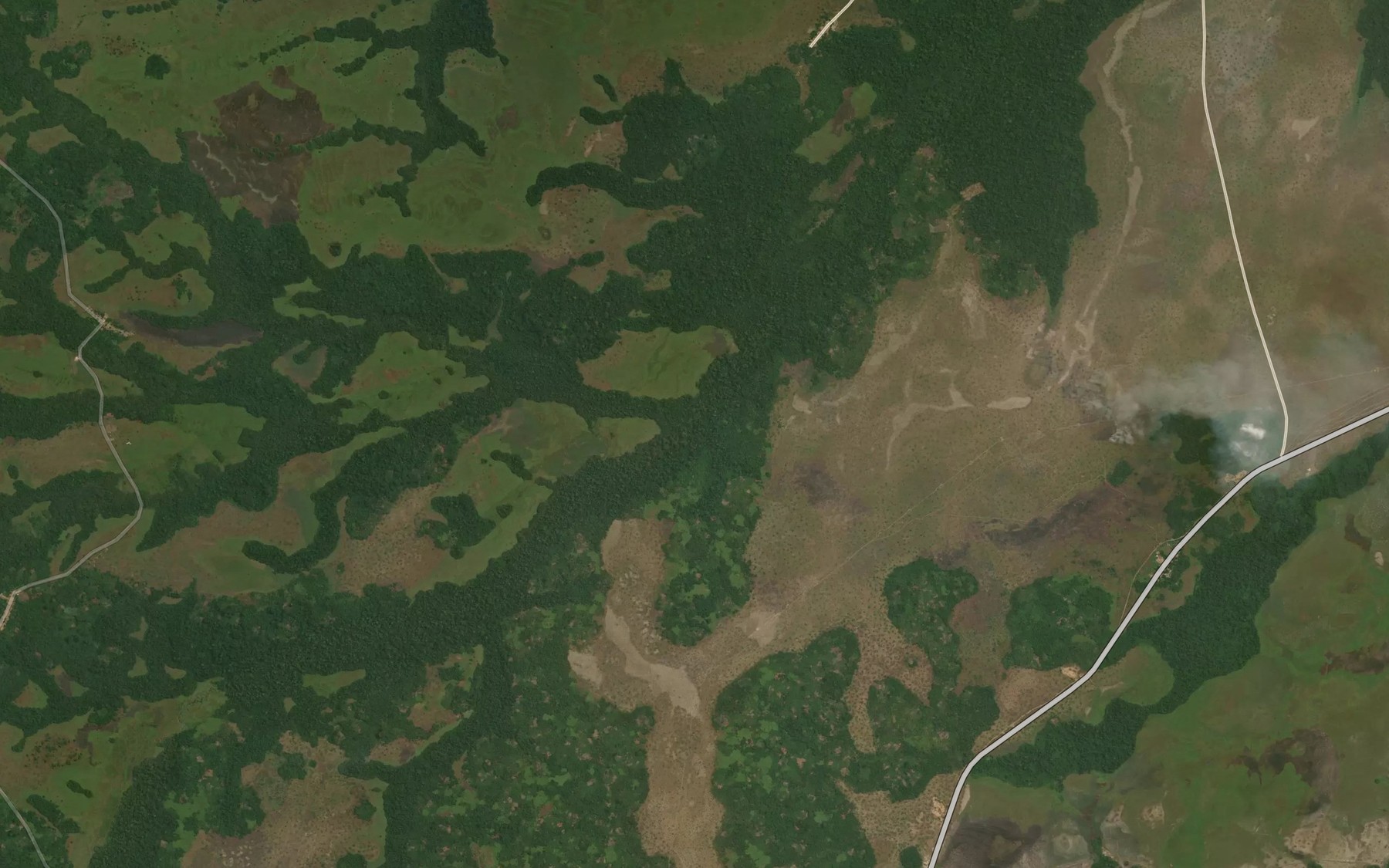 Satellite map of the Obangolo