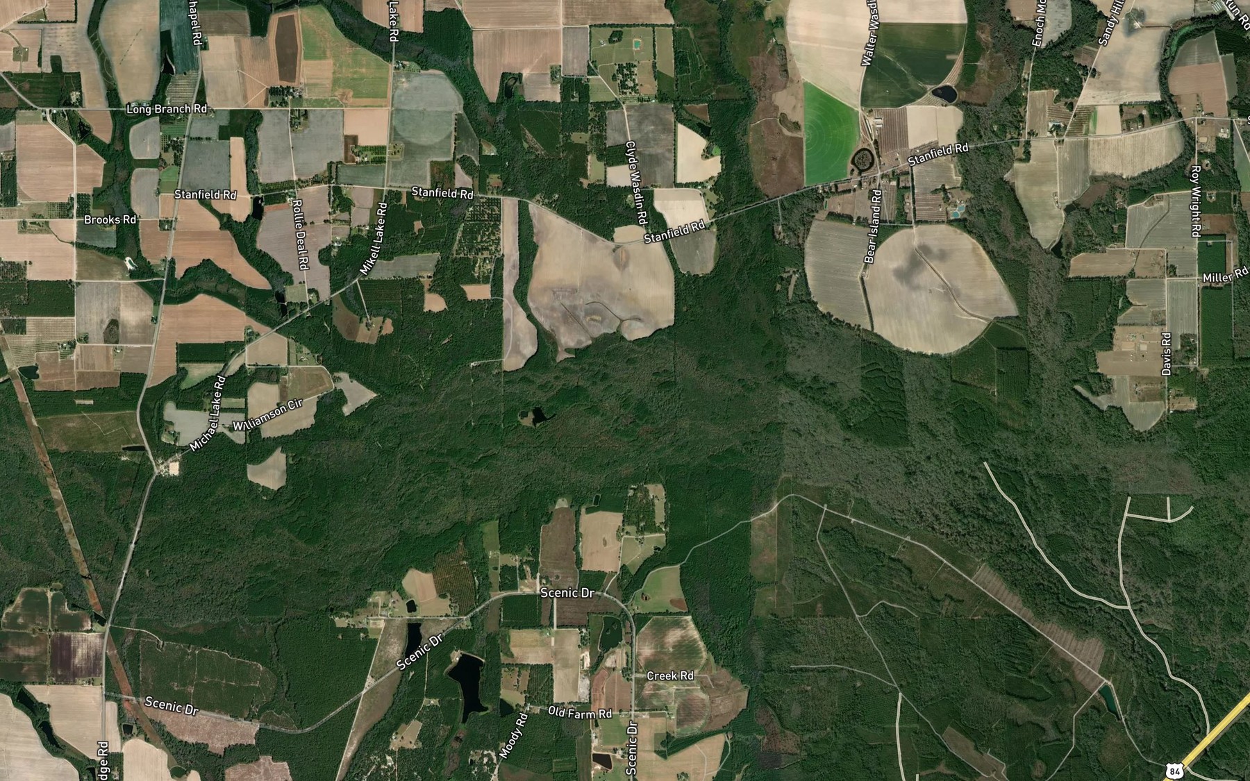 Satellite map of the Big Creek