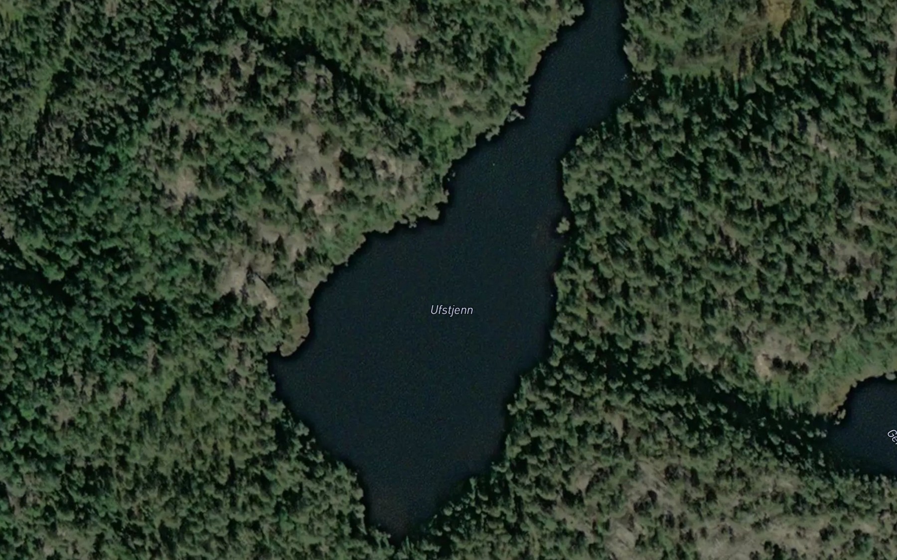 Satellite map of the Ufstjern