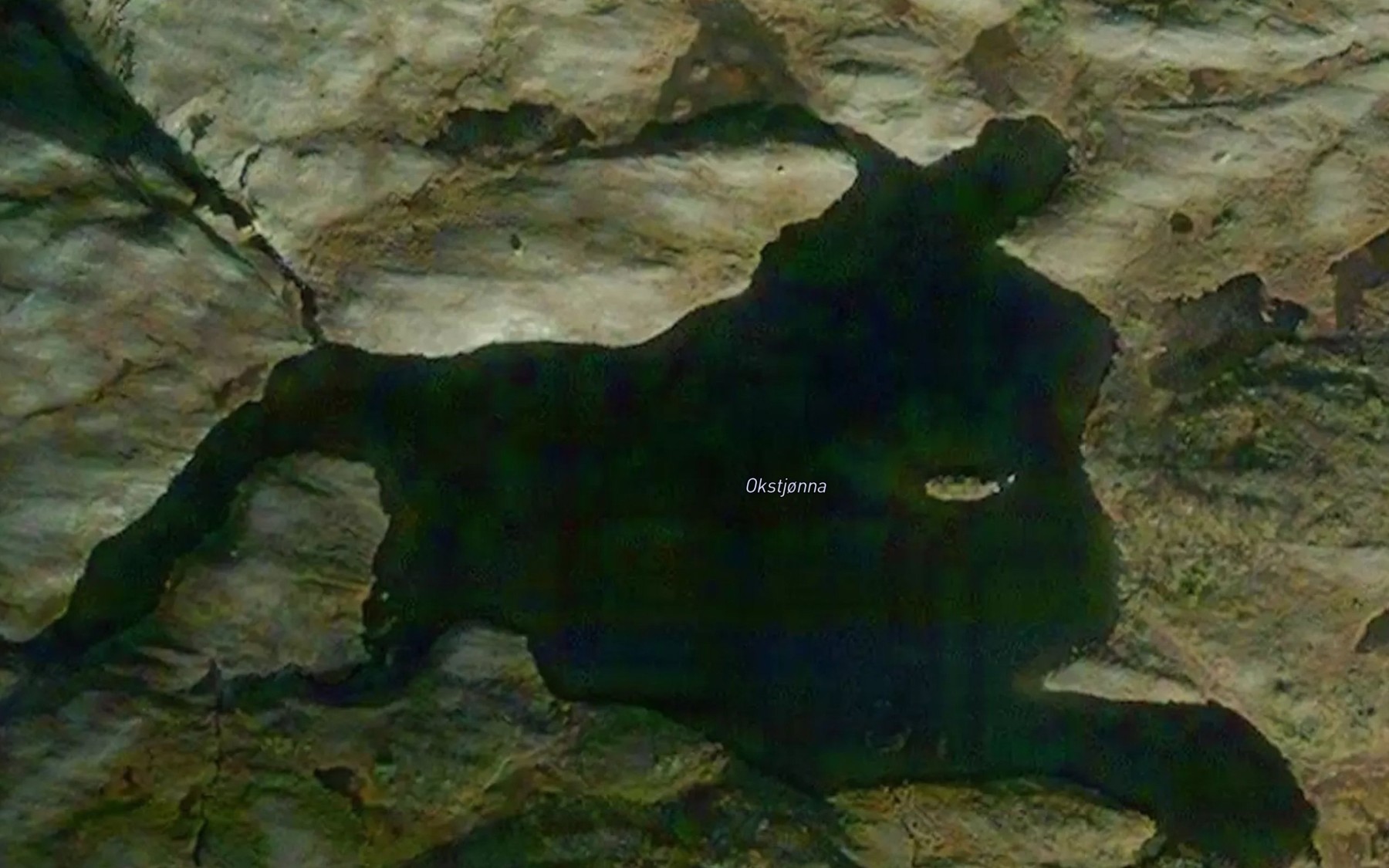 Satellite map of the Okstjorna