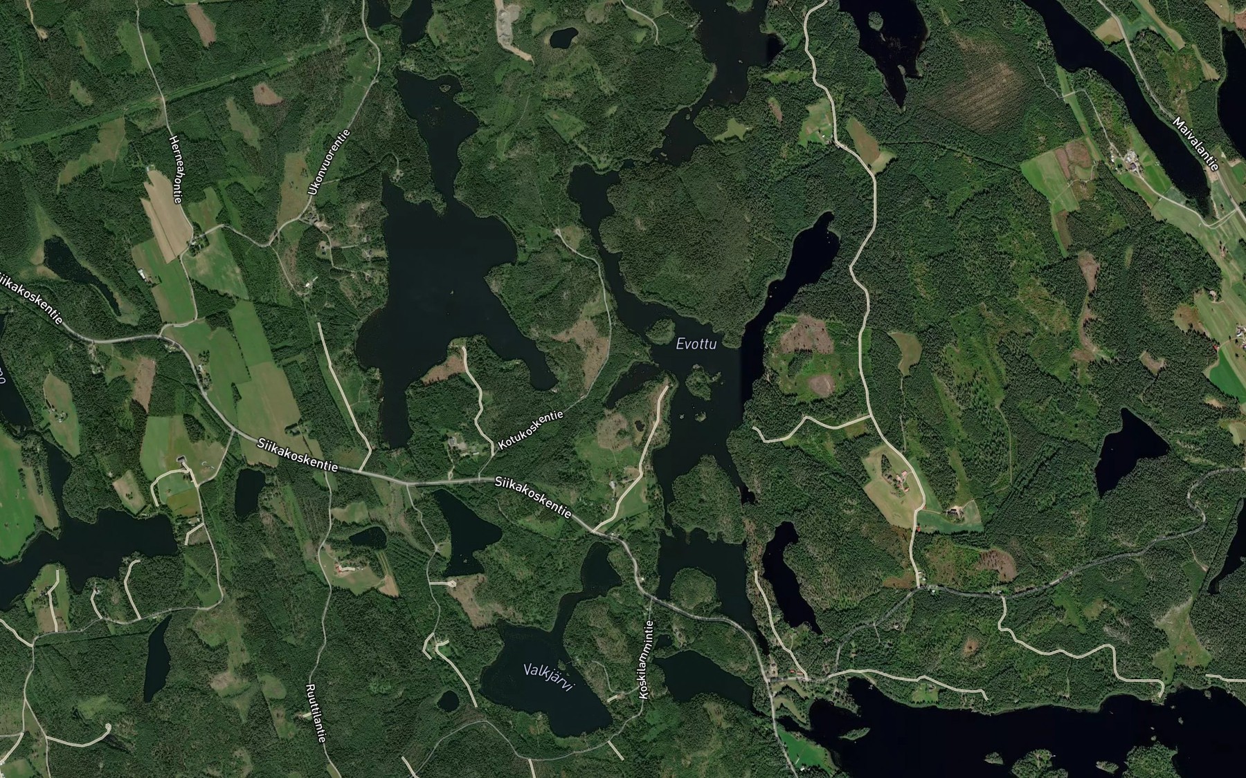 Satellite map of the Heralahti