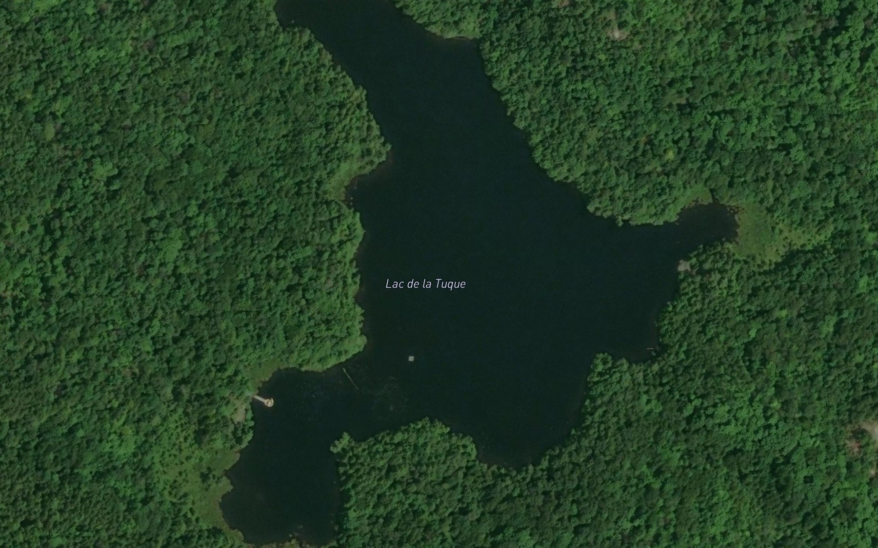 Satellite map of the Lac de la Tuque