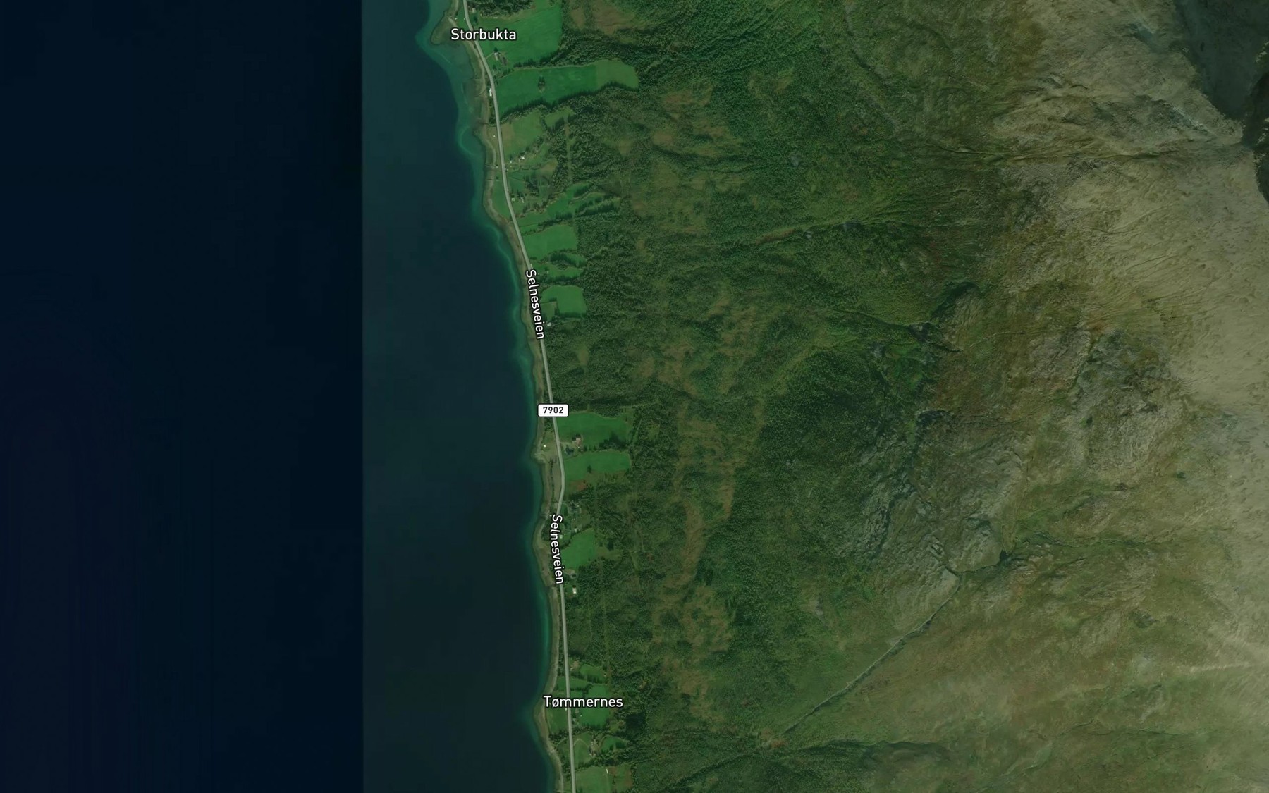 Satellite map of the Buskestoelva