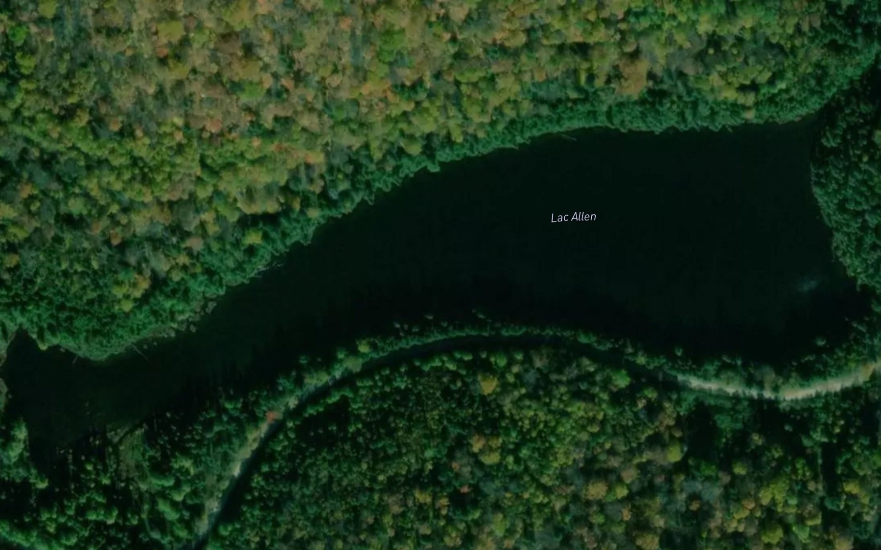 Satellite map of the Lac Allen