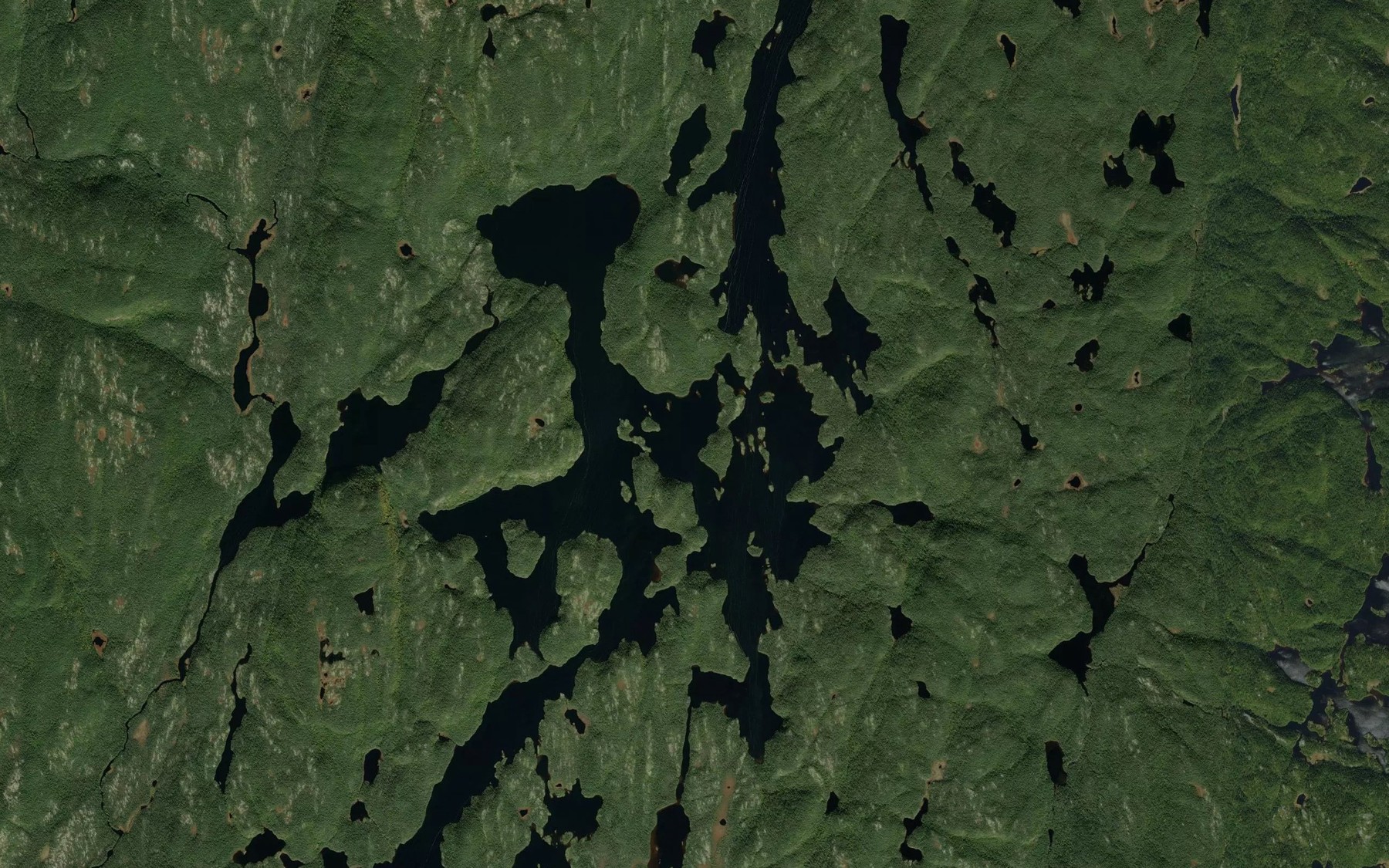 Satellite map of the Lac Tchinicaman