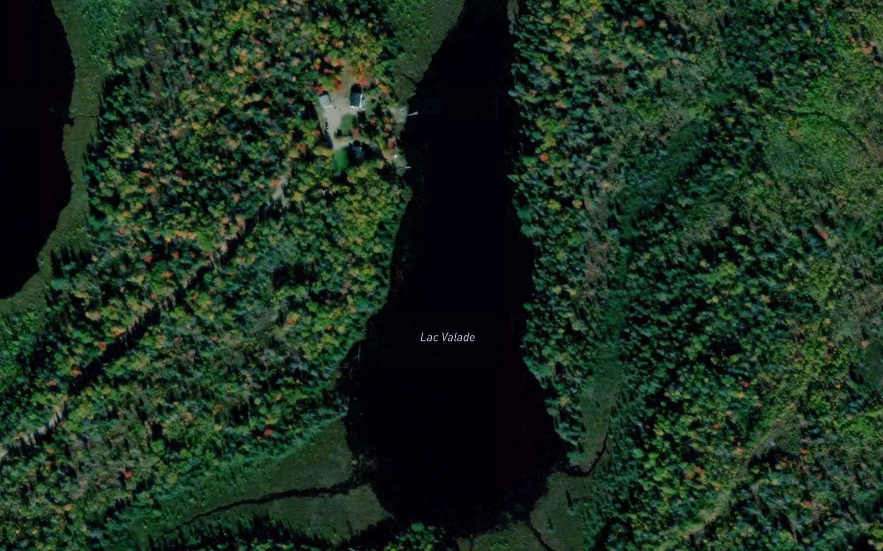 Satellite map of the Lac Valade