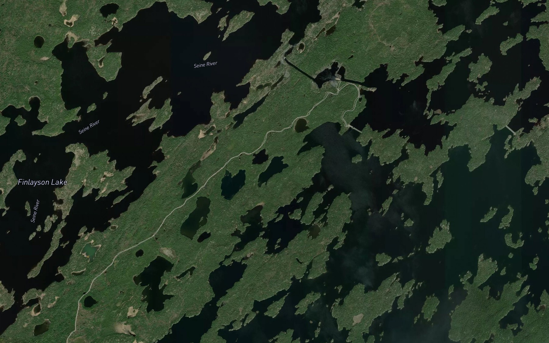 Satellite map of the Low Lake