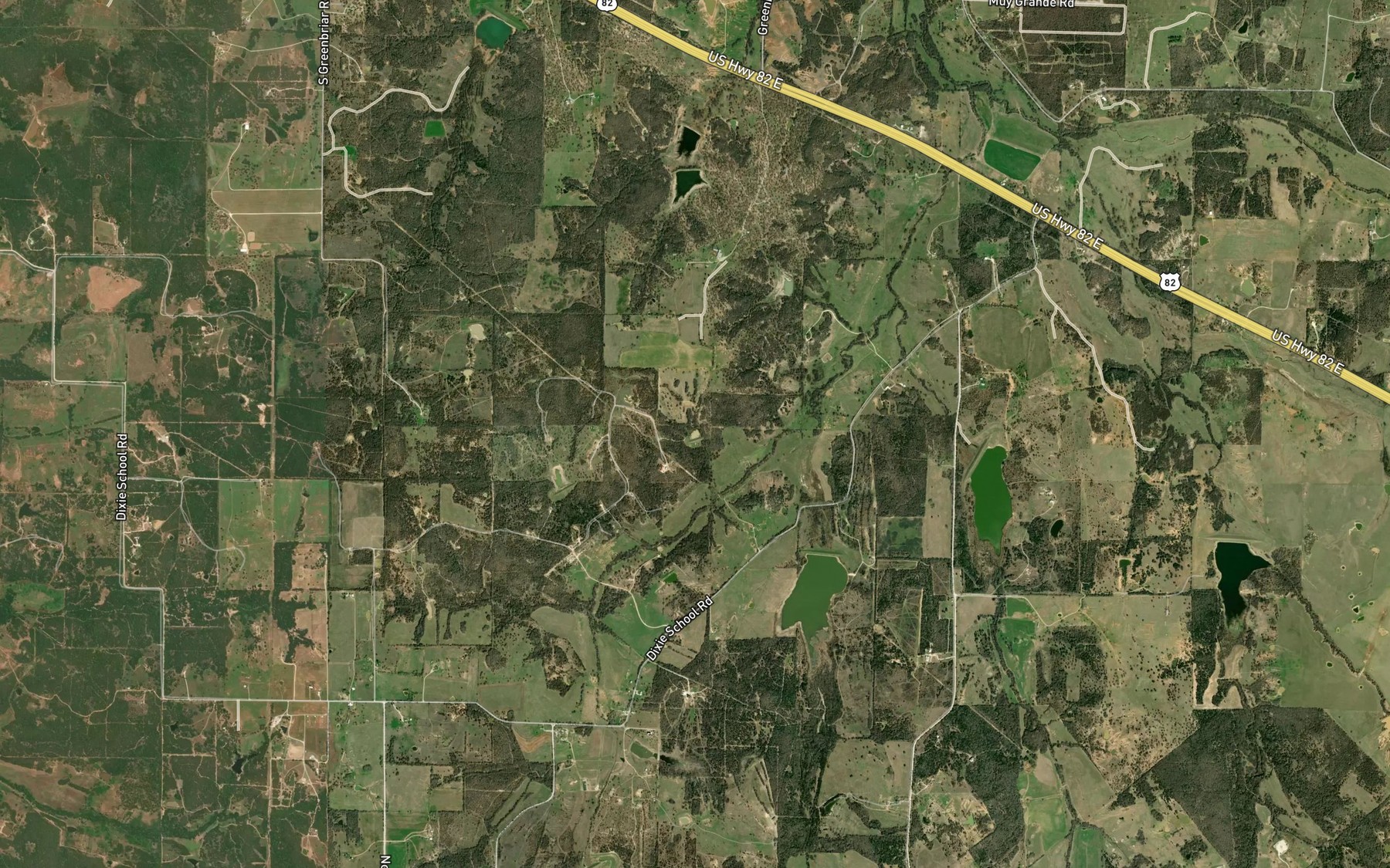 Satellite map of the Soil Conservation Service Debris Basin 112