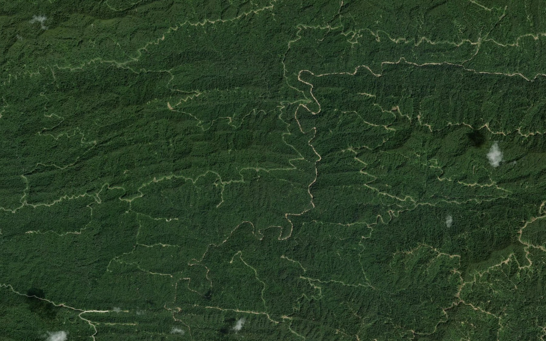 Satellite map of the Sungai Hulu Bahau
