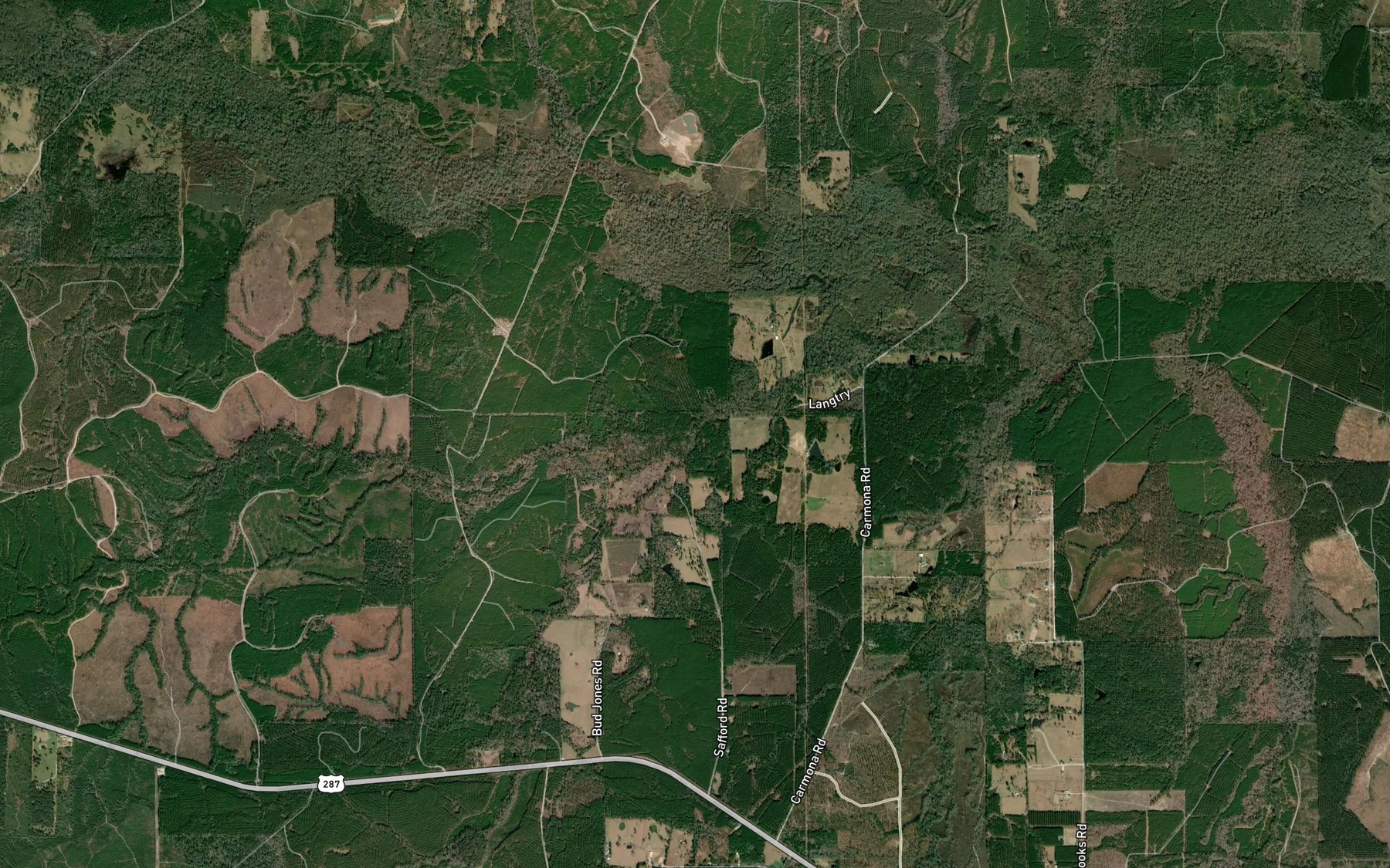 Satellite map of the Dry Creek