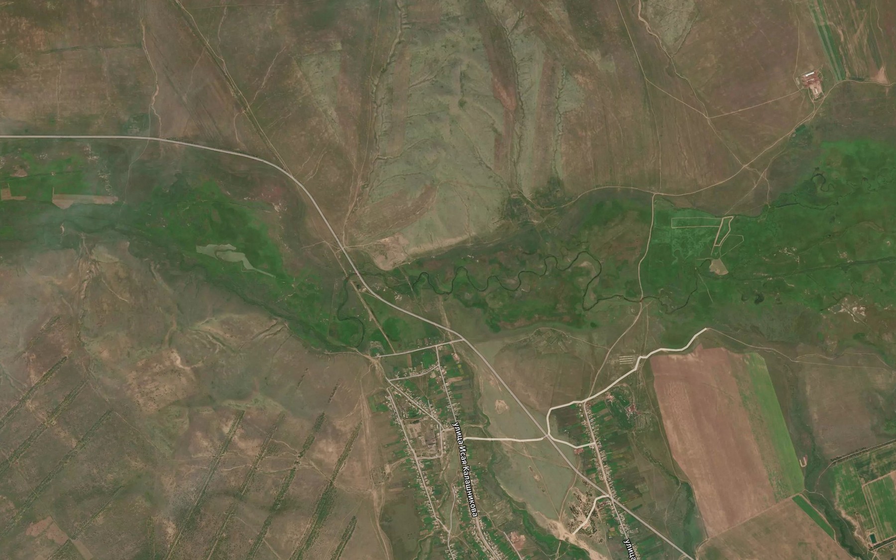 Satellite map of the Malkova