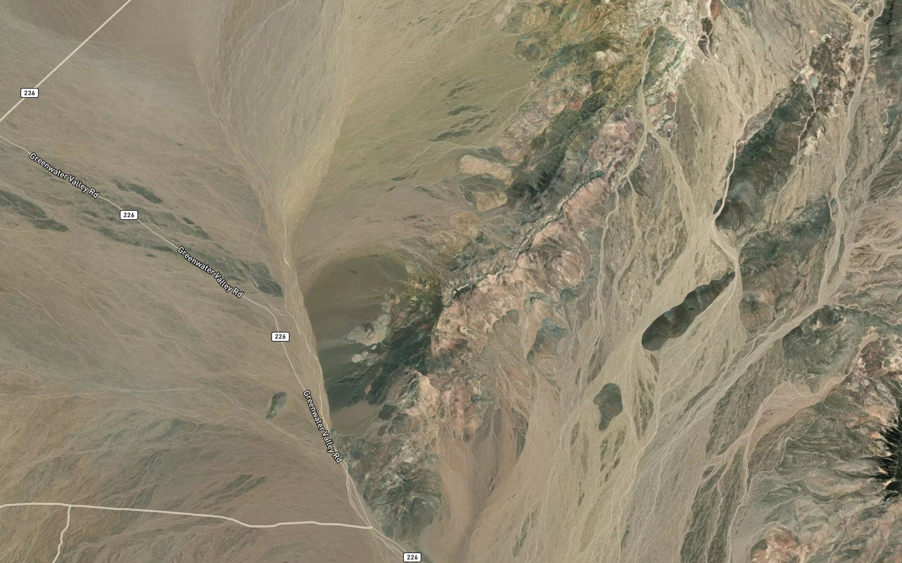Satellite map of the Miller Spring