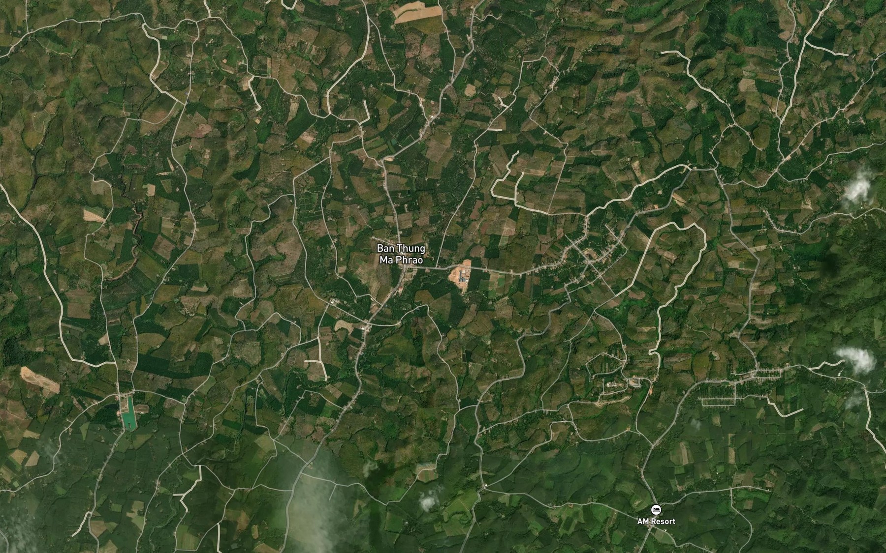 Satellite map of the Khlong Nam Khao