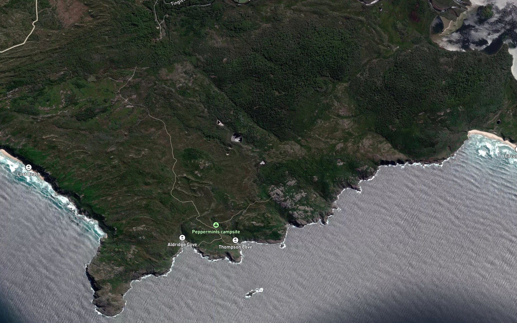 Satellite map of the Boggy Lake