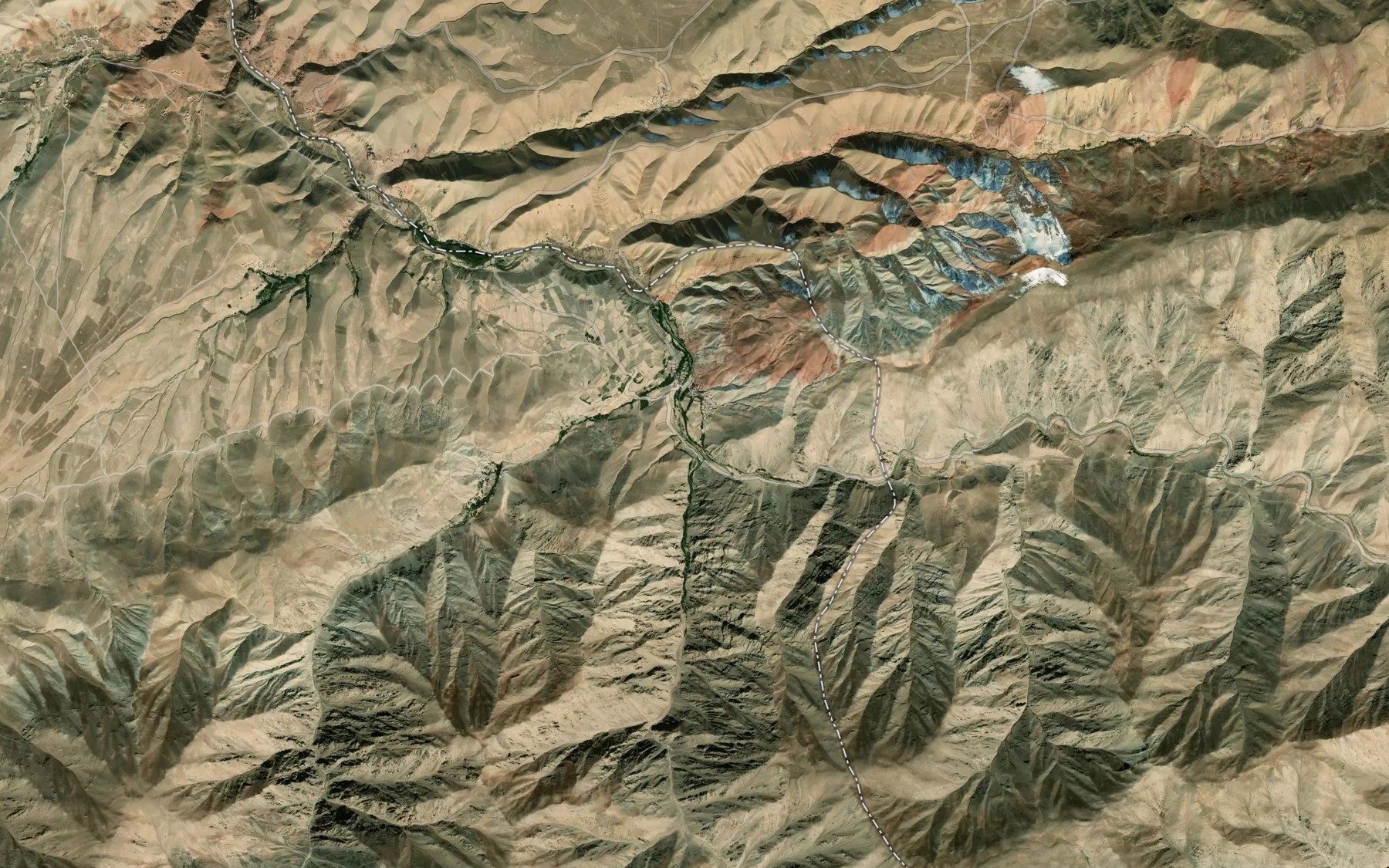 Satellite map of the Tangi Bughrestan