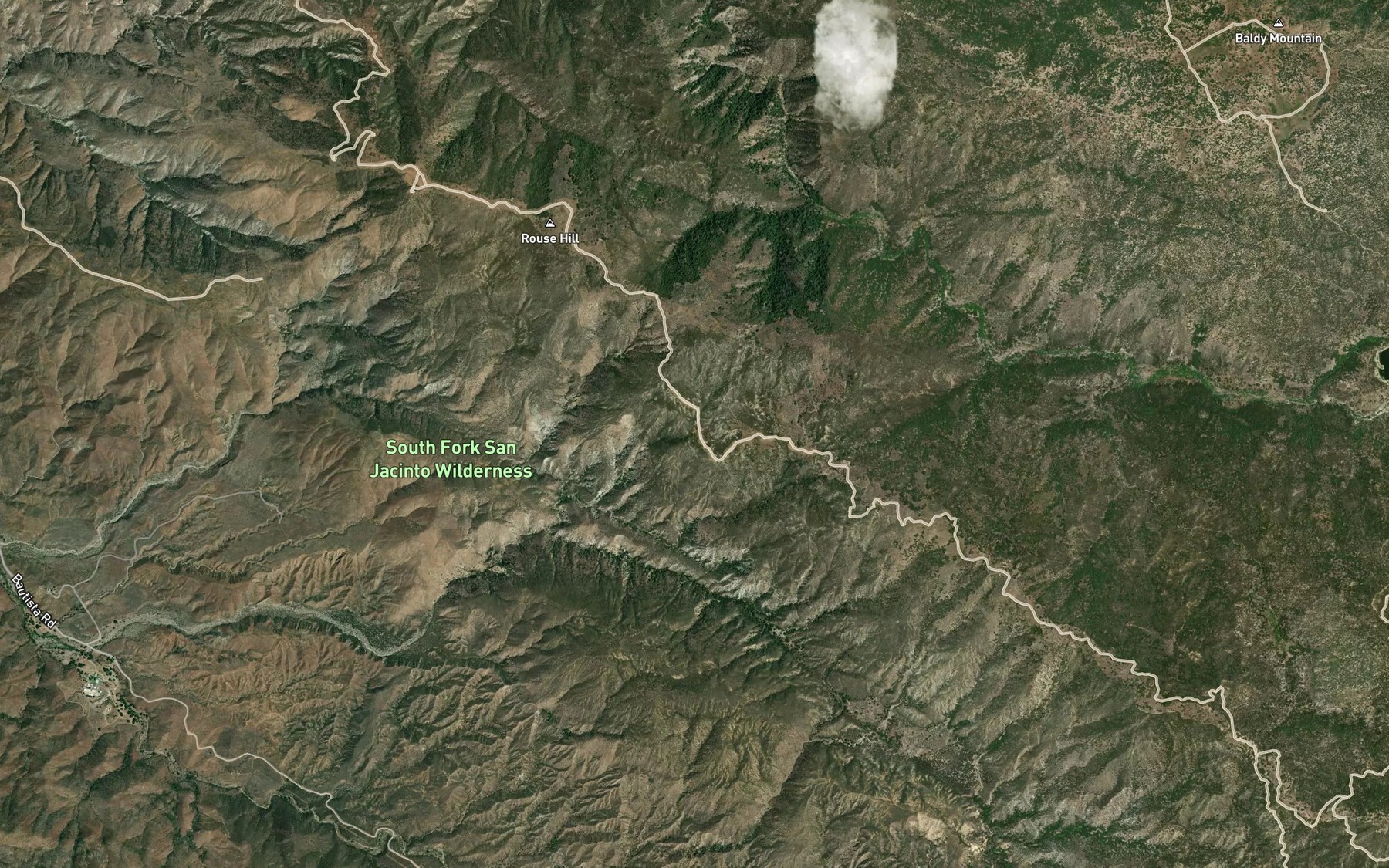 Satellite map of the Milky Spring