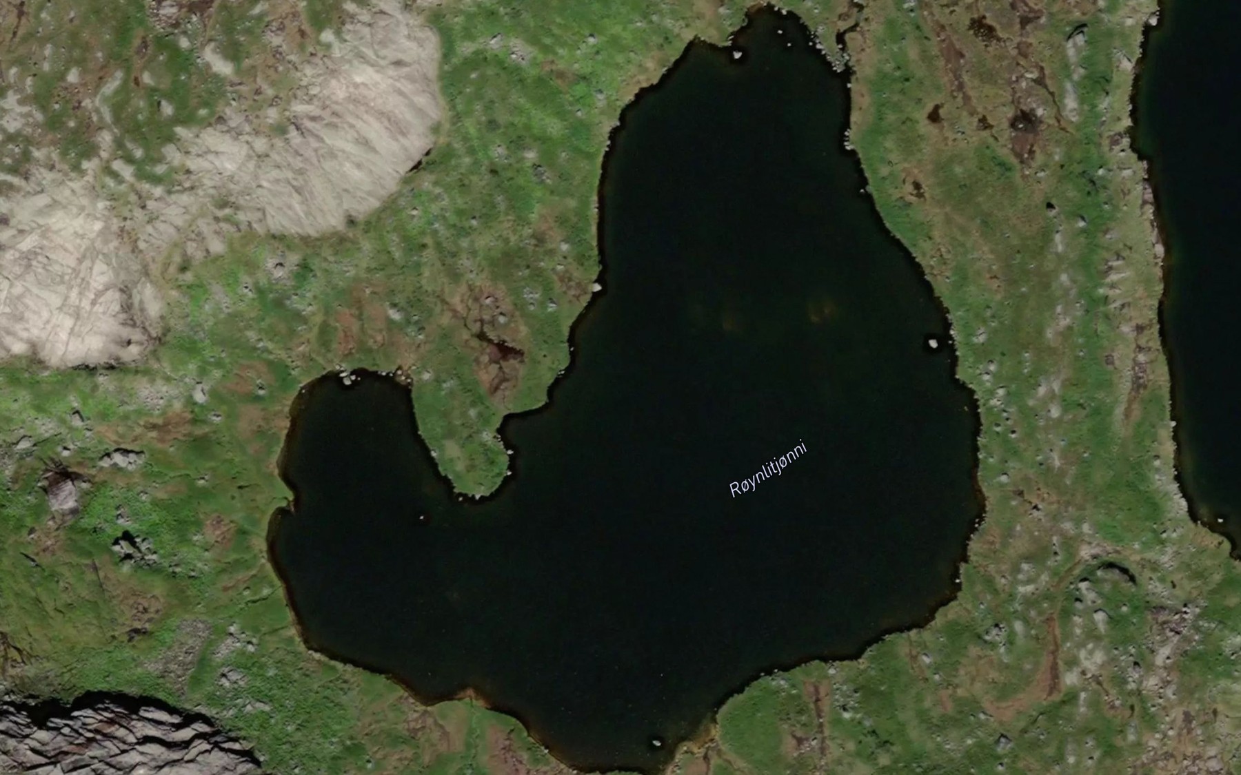Satellite map of the Roynlitjorni
