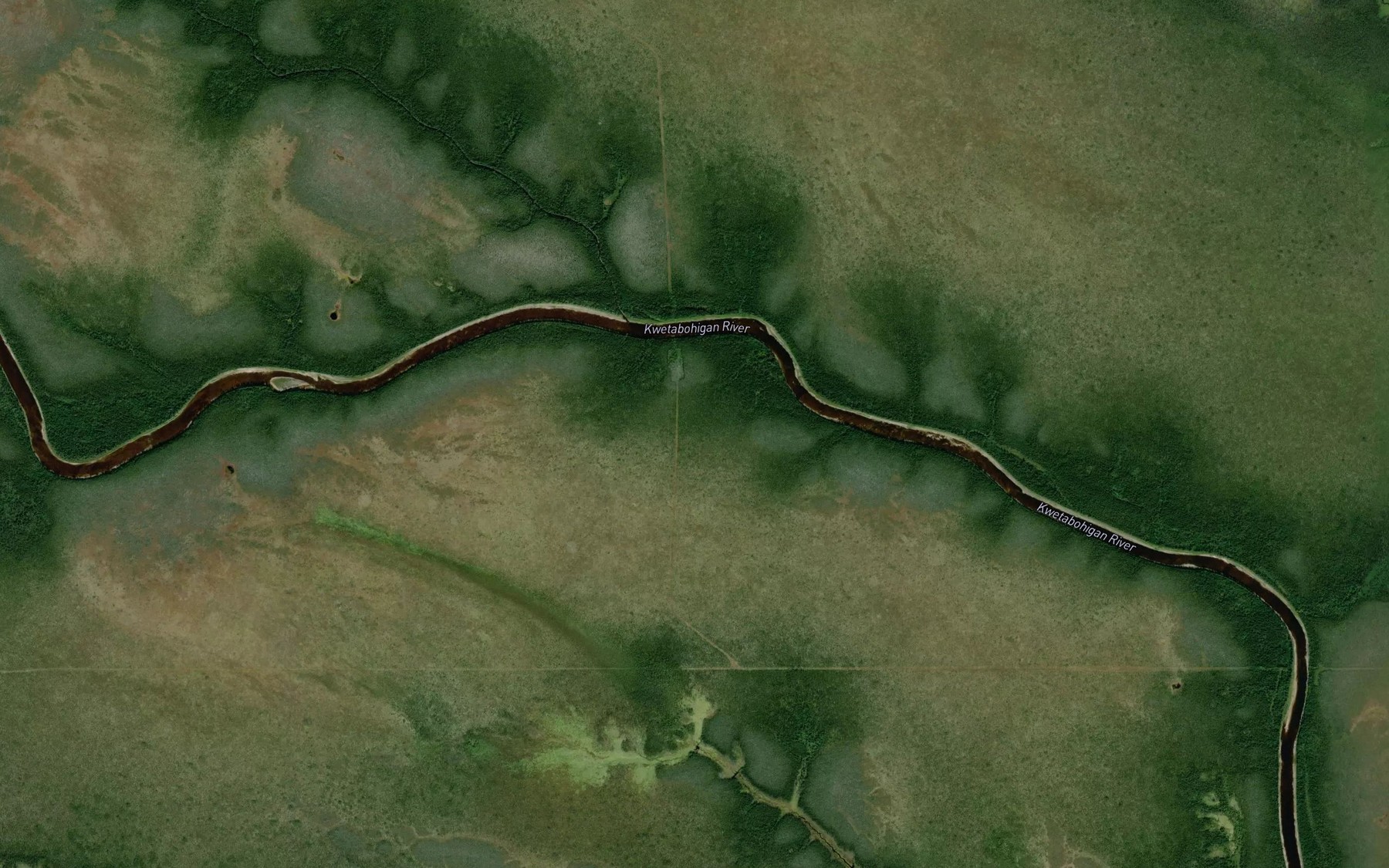 Satellite map of the Anderson Creek