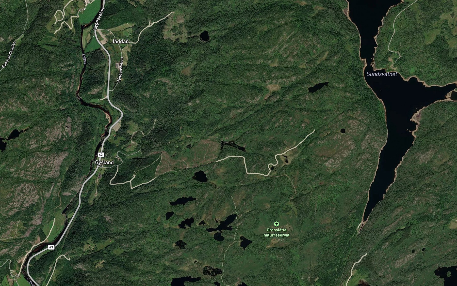 Satellite map of the Langatjodna