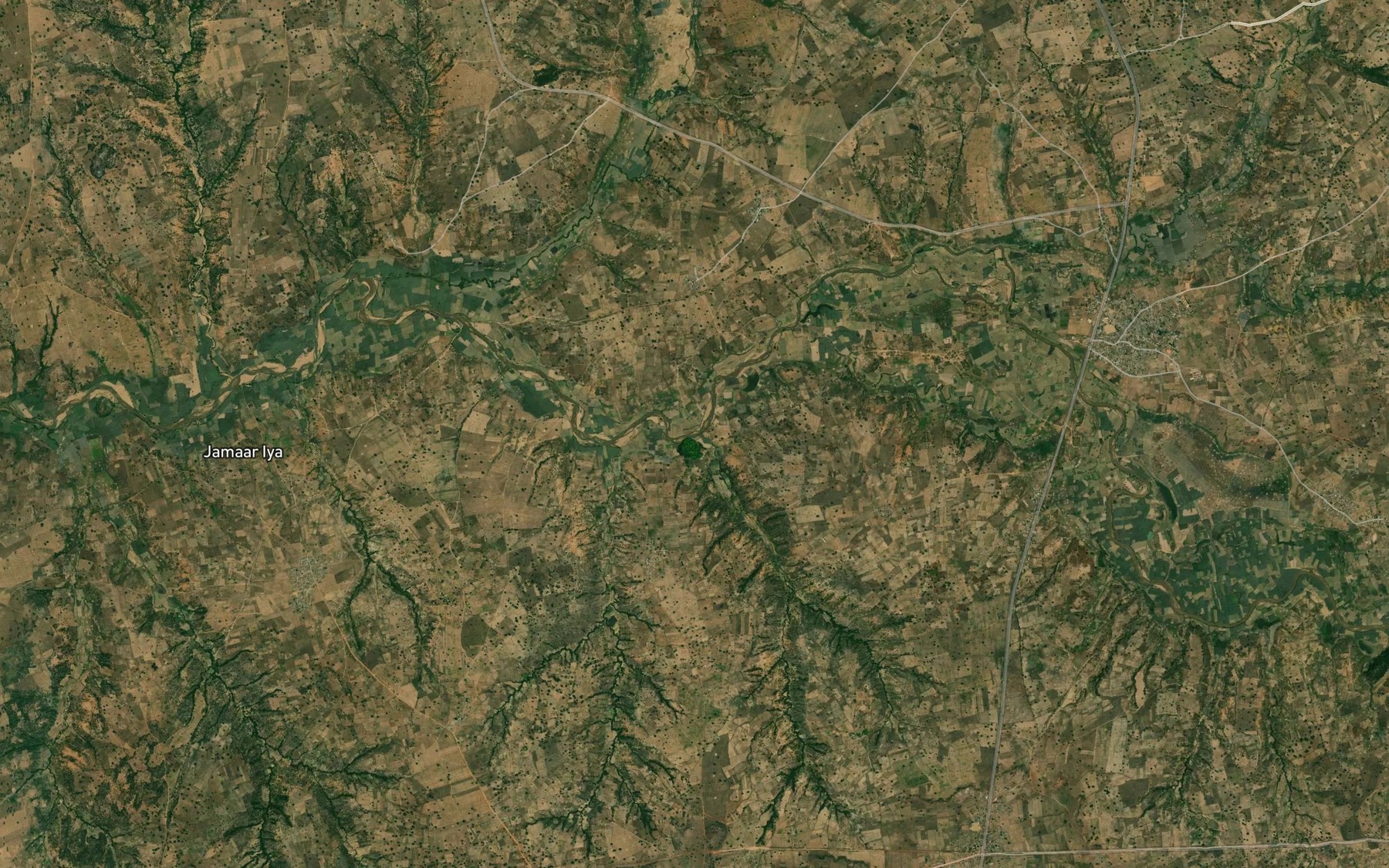 Satellite map of the River Kadiri