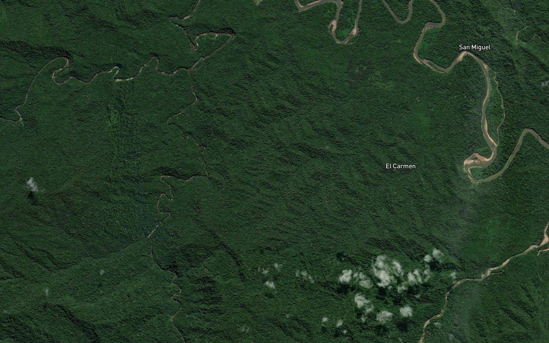 Satellite map of the Rio Limari