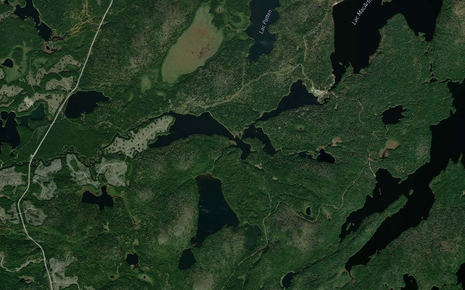 Satellite map of the Ruisseau Page