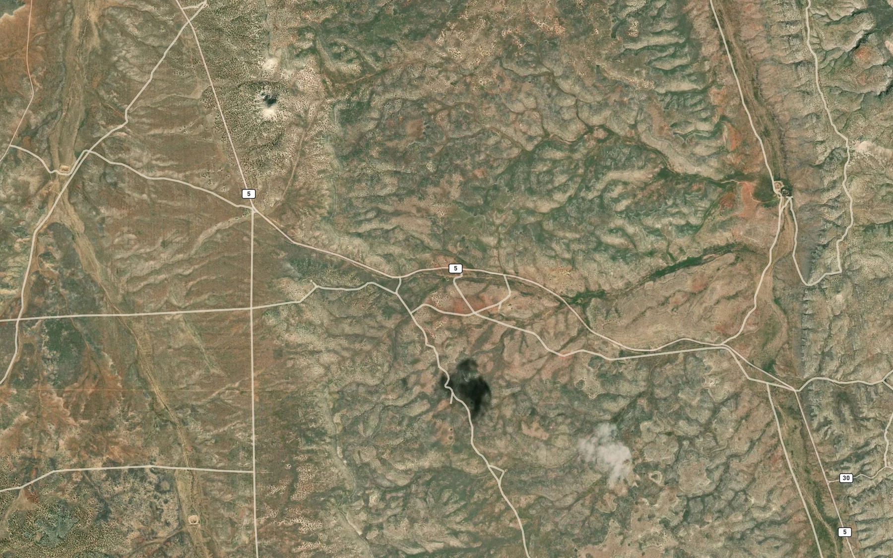 Satellite map of the Gordon Pond