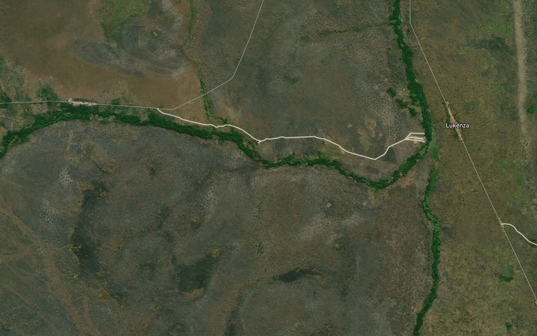 Satellite map of the Lubwe