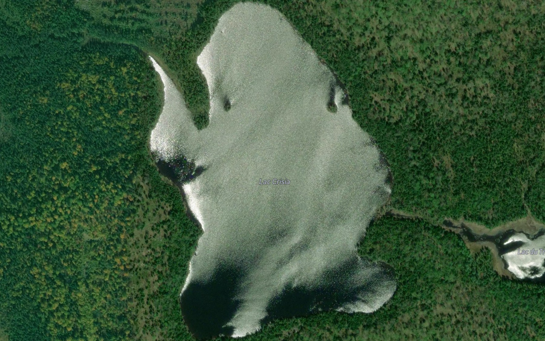 Satellite map of the Lac Crisia