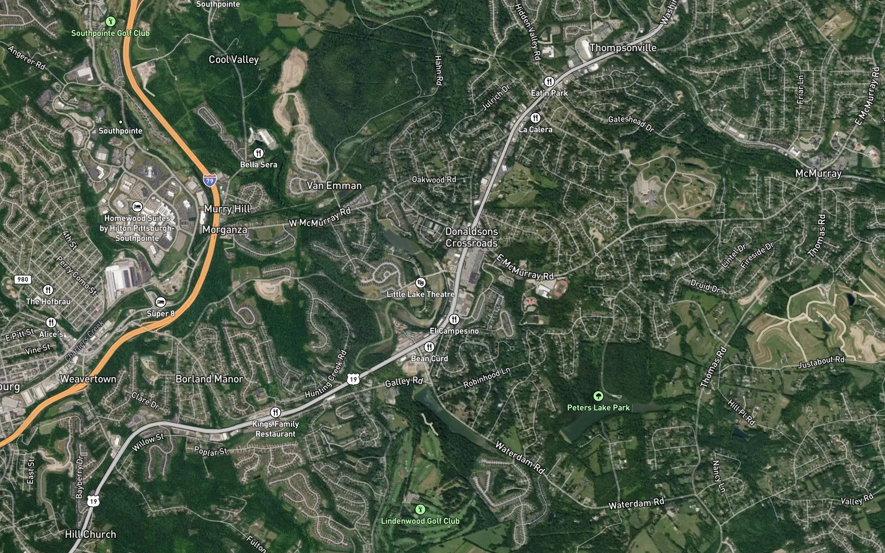 Satellite map of the Spot 2