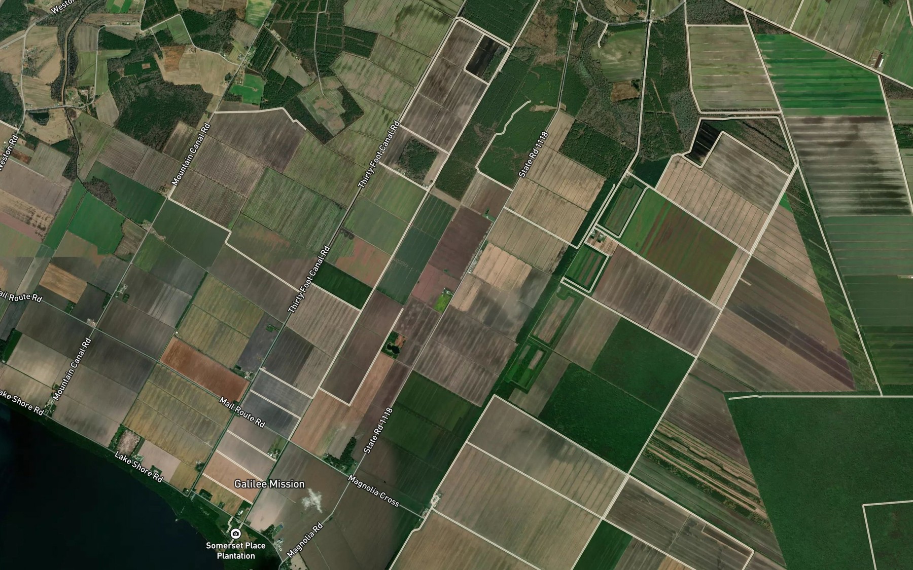 Satellite map of the Bonarva Canal