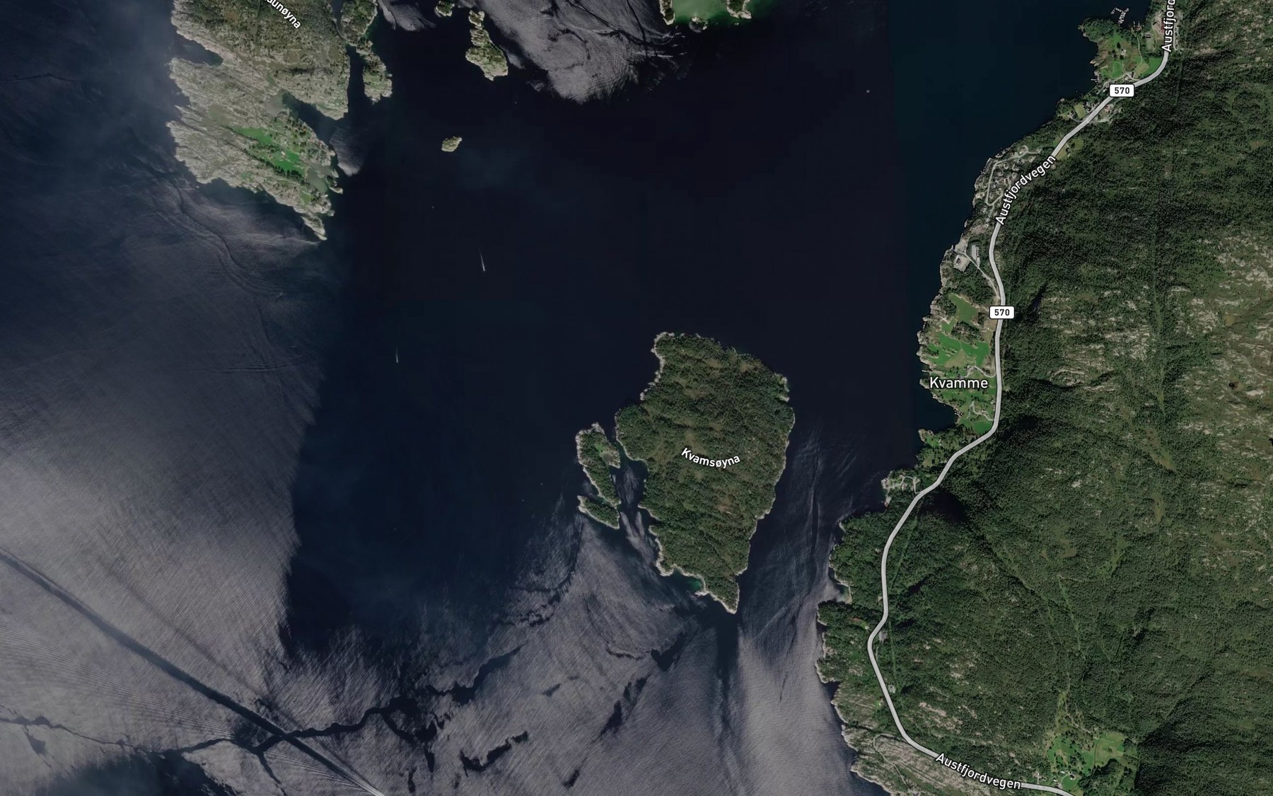 Satellite map of the Otreura