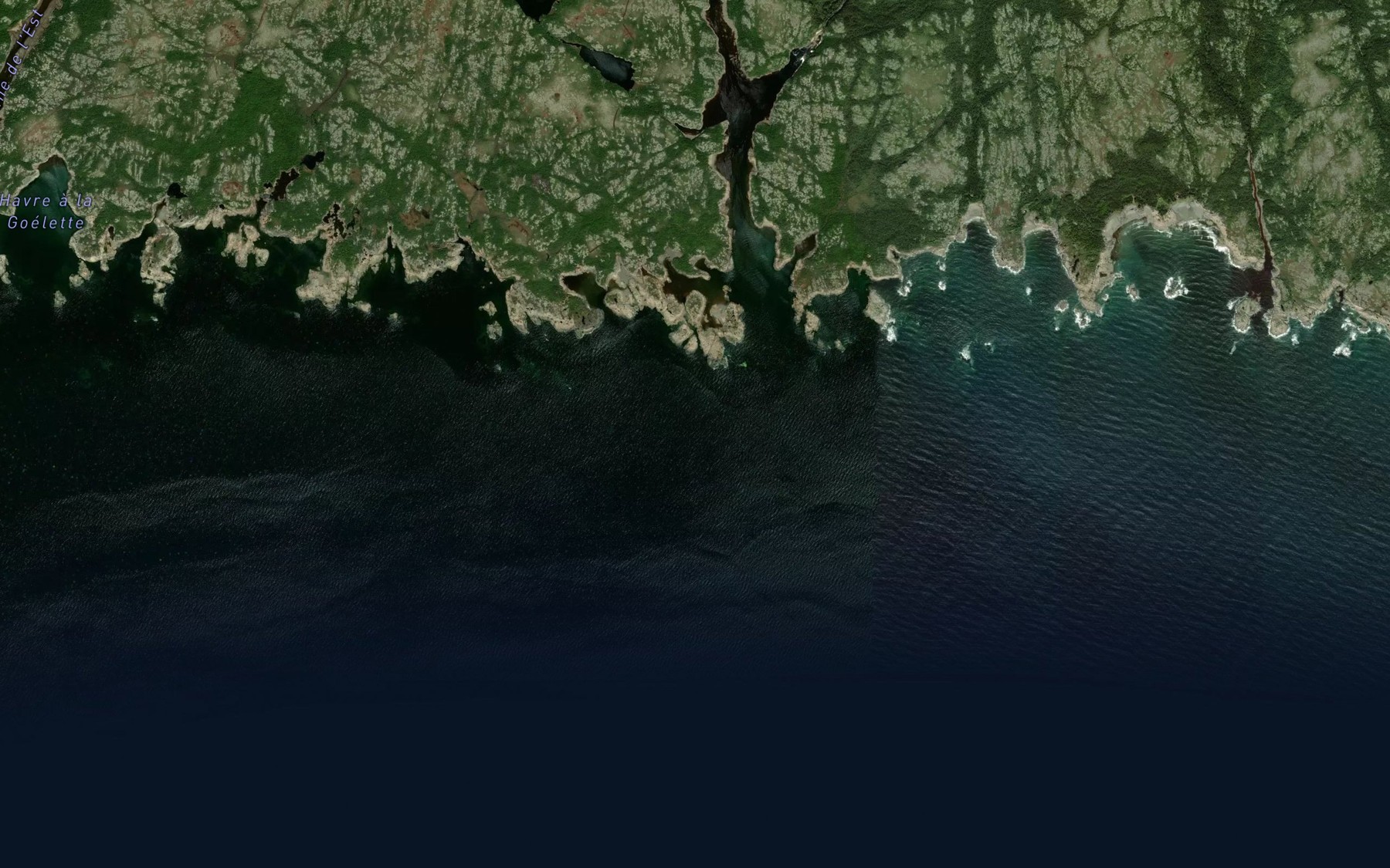 Satellite map of the Havre a Marcel