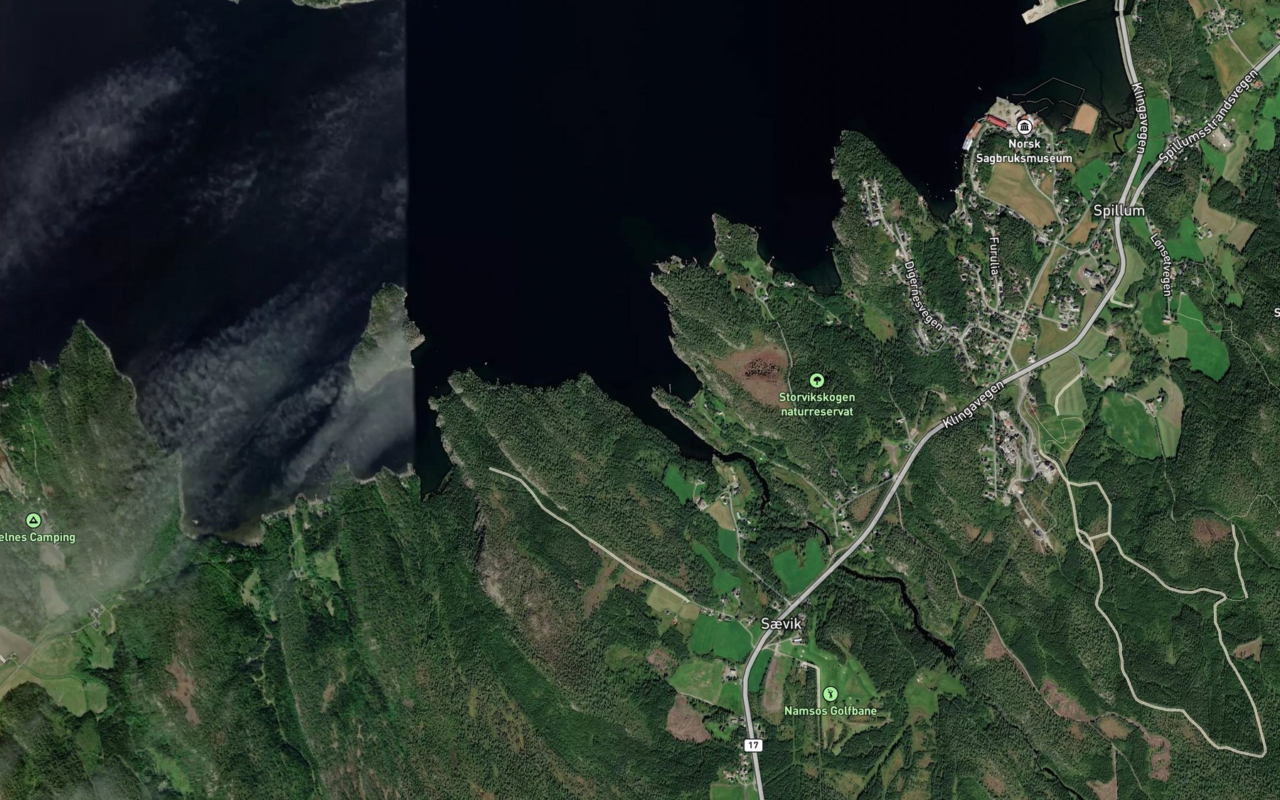 Satellite map of the Prestvika