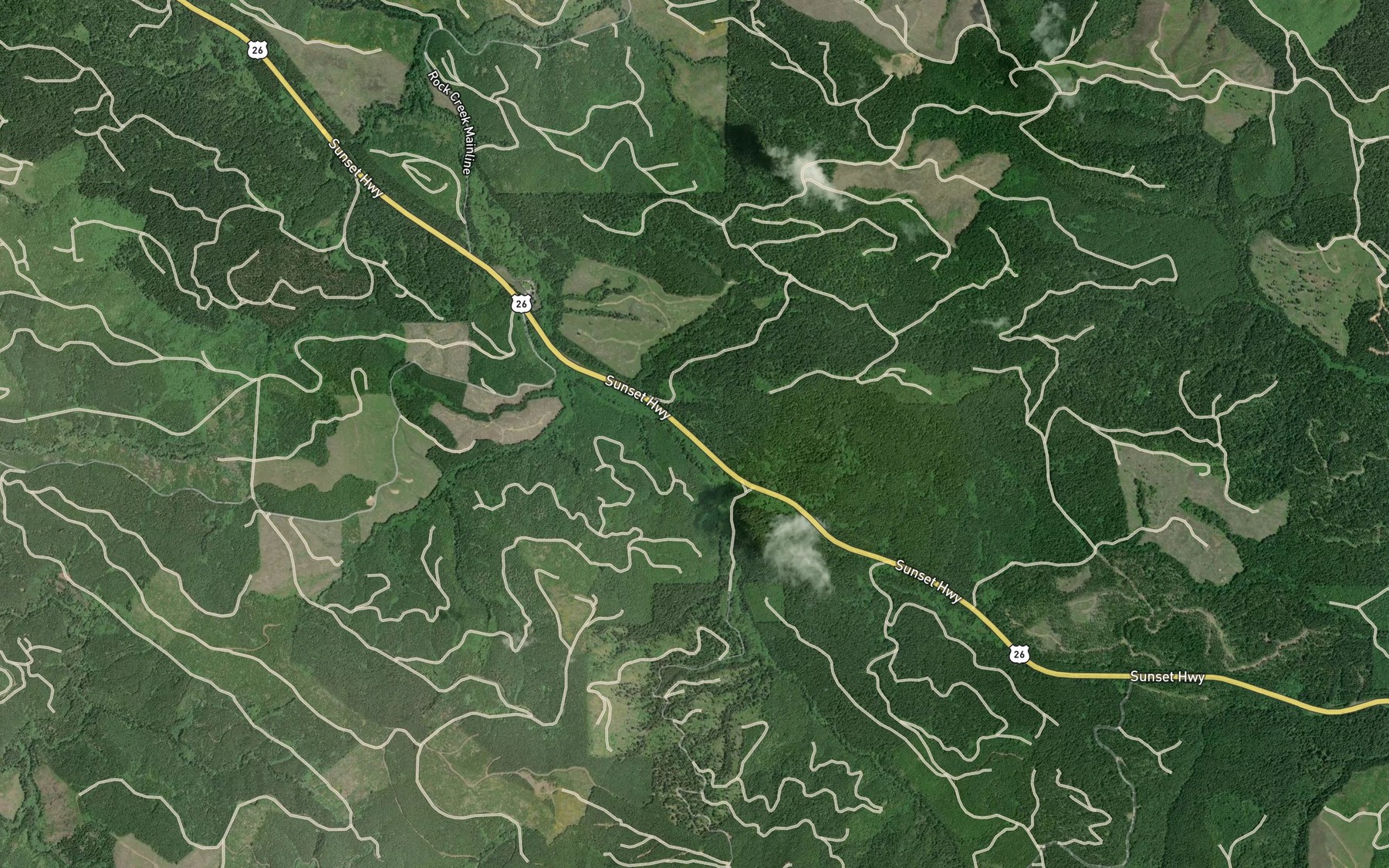 Satellite map of the Sunset Spring