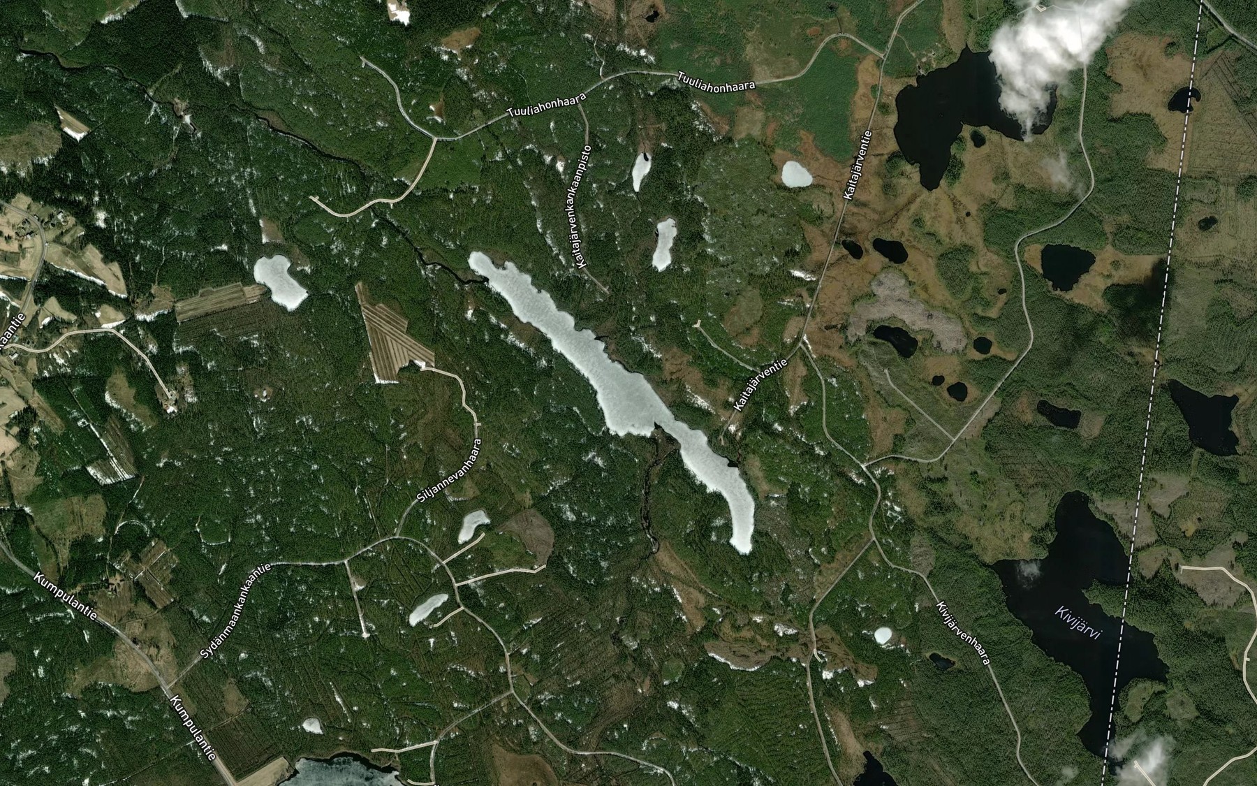 Satellite map of the Kaitajarvi