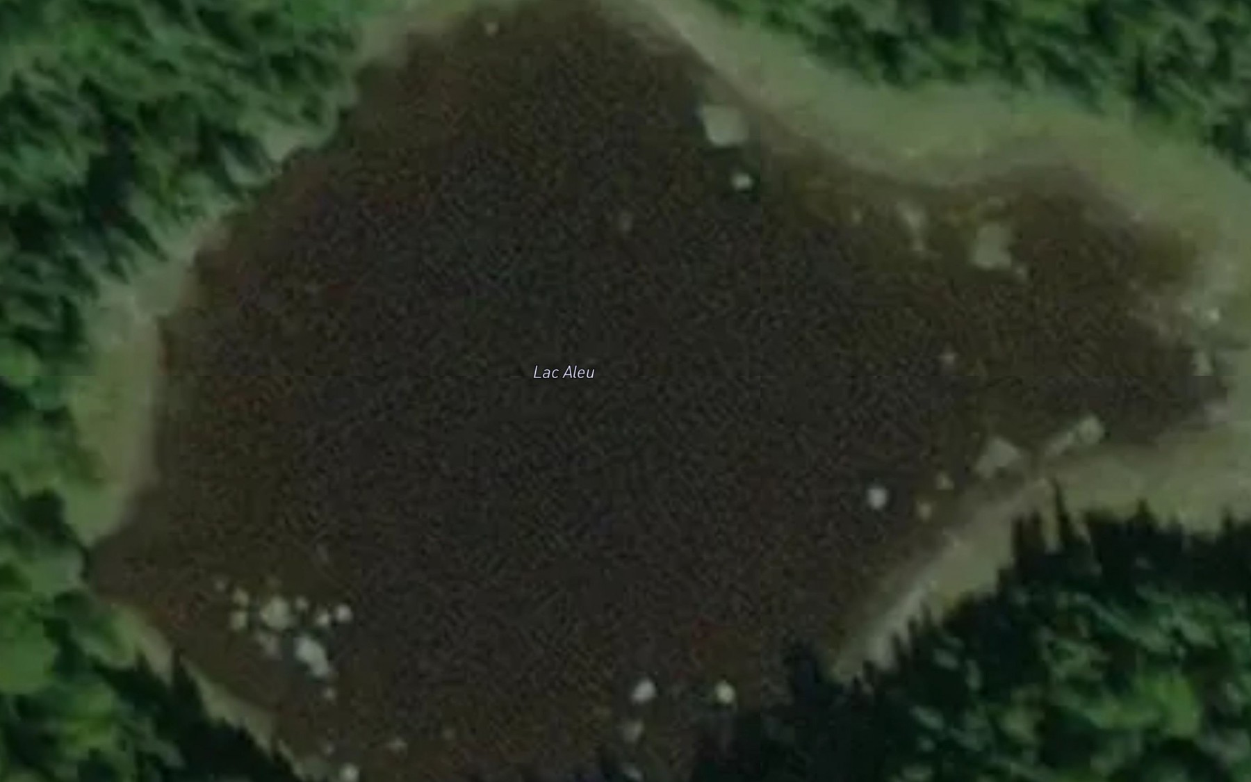 Satellite map of the Lac Aleu