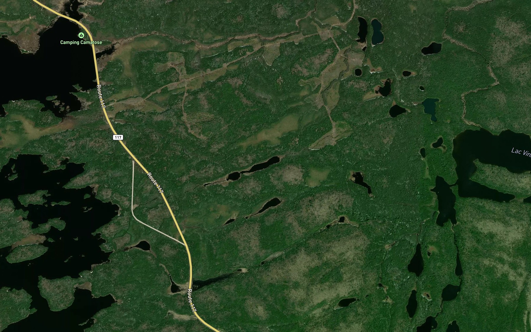 Satellite map of the Lac Blende