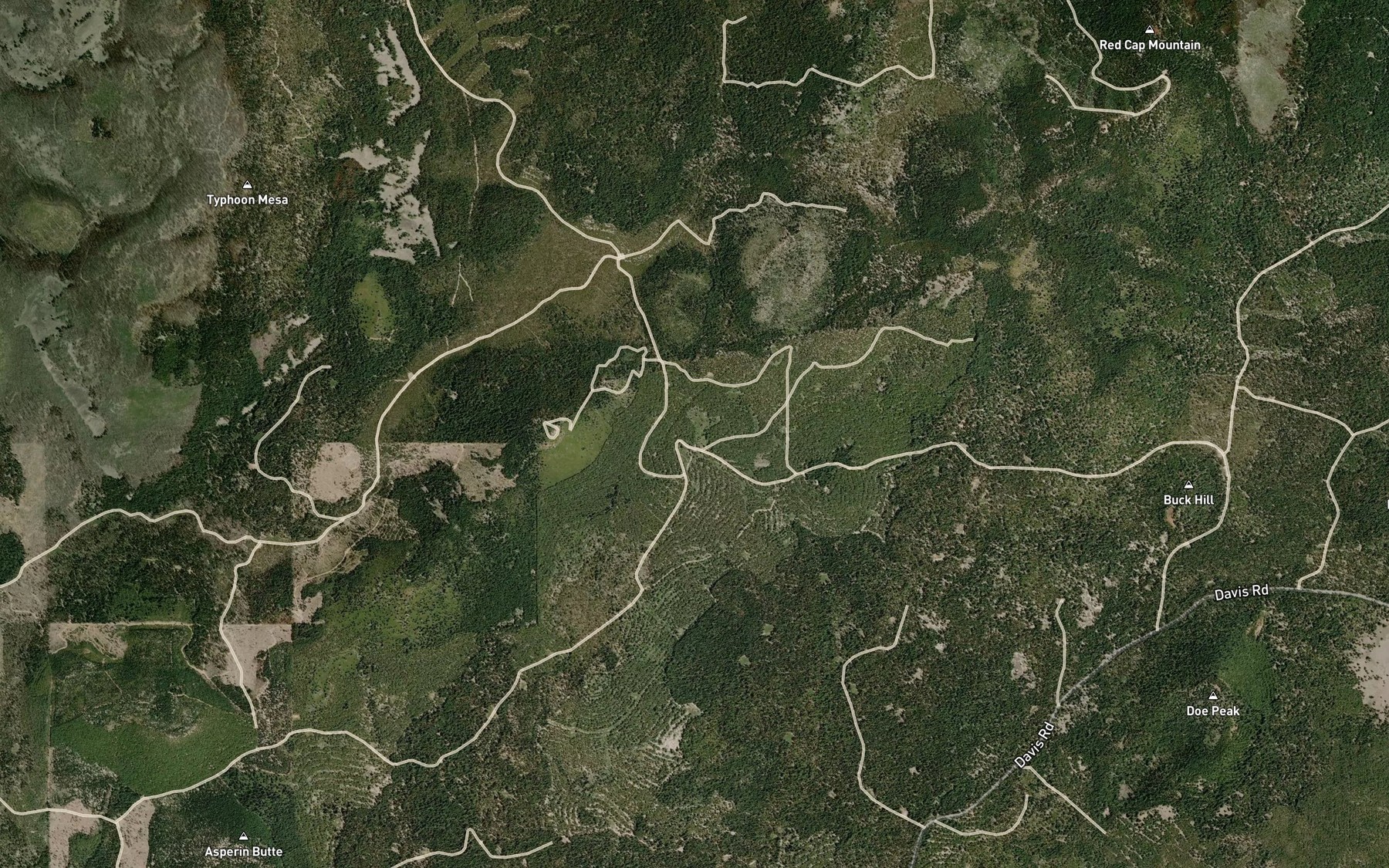Satellite map of the Lost Spring