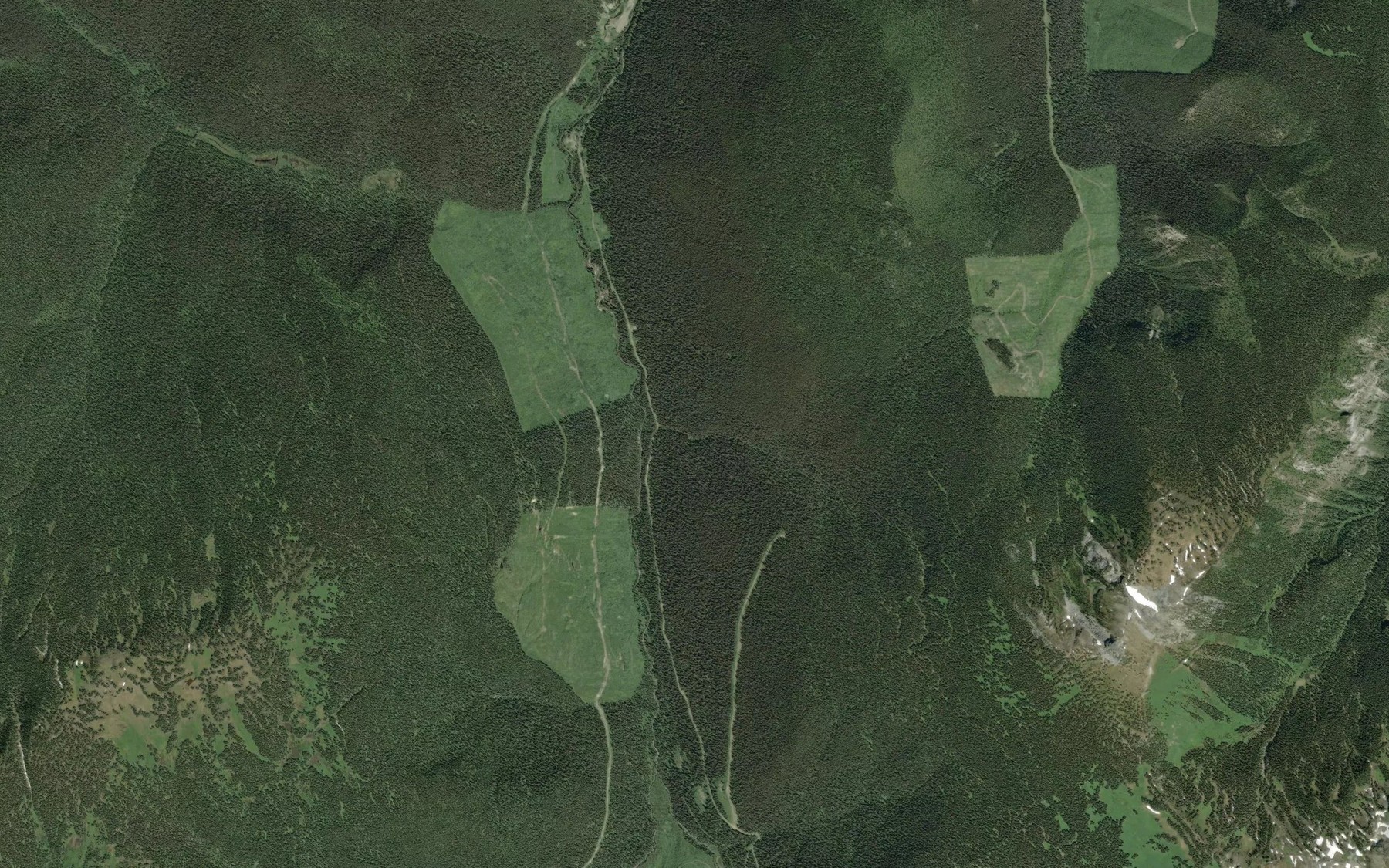 Satellite map of the Trehouse Creek