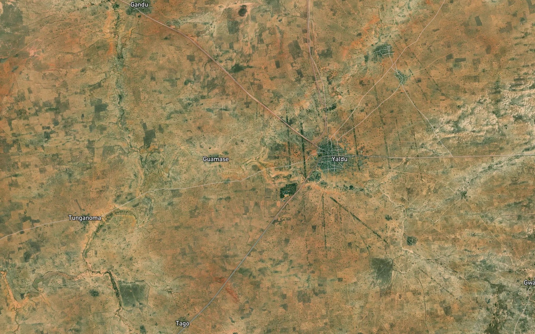 Satellite map of the River Kware