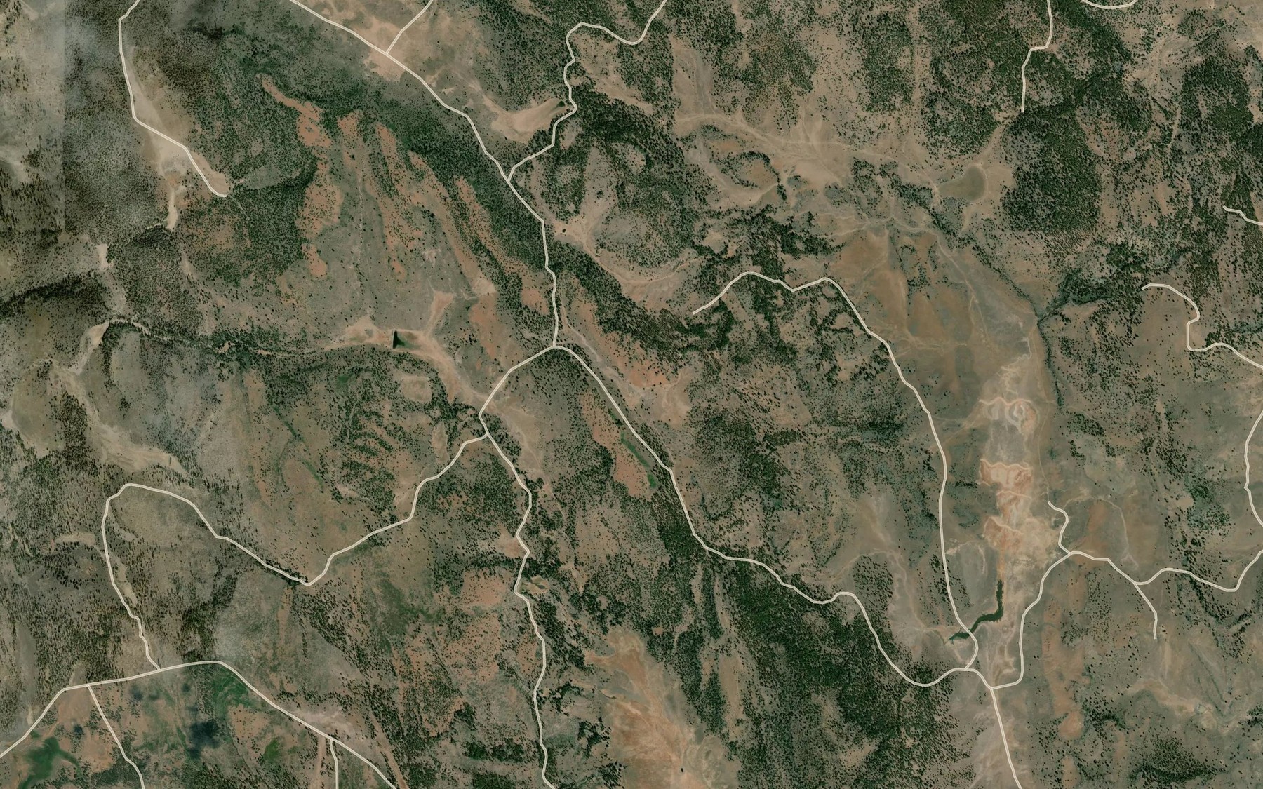Satellite map of the Boffengers Reservoir