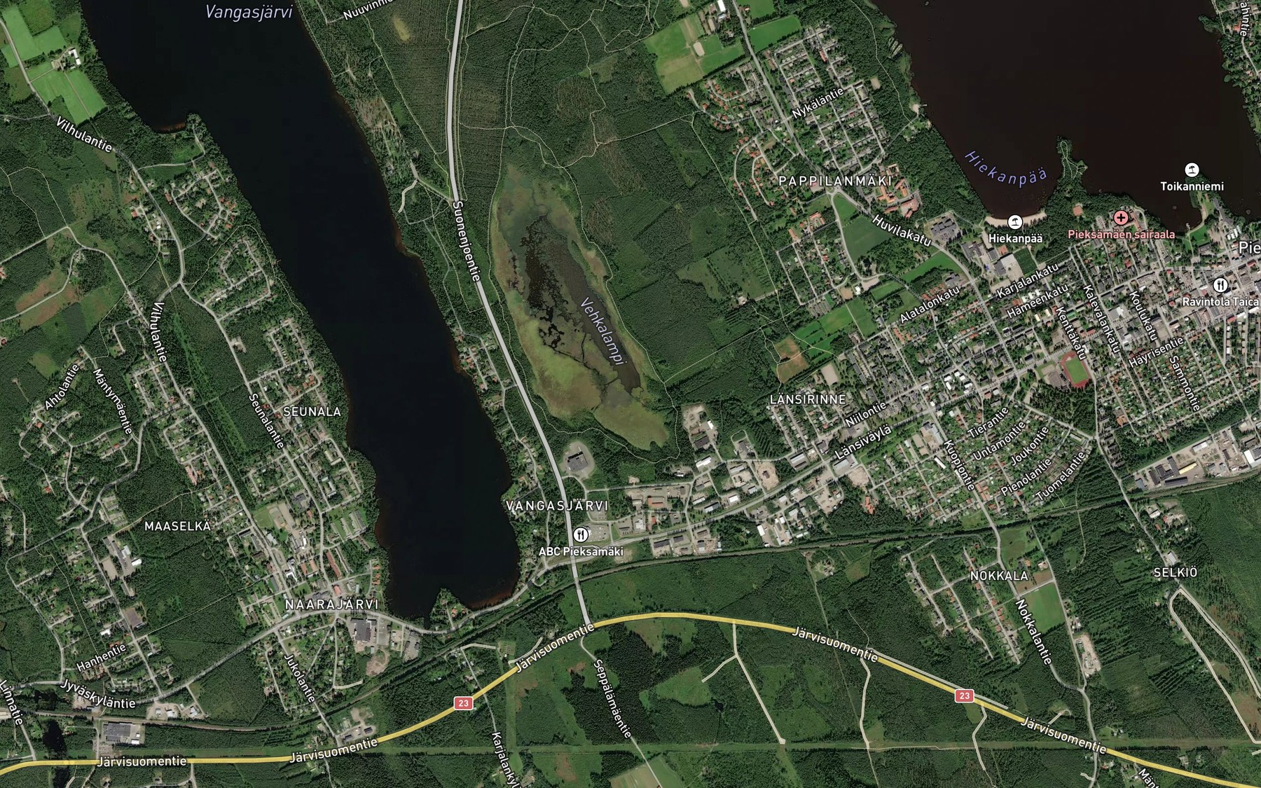 Satellite map of the Turruinpuro