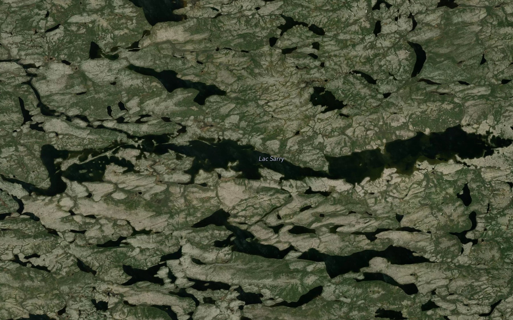 Satellite map of the Lac Sarry