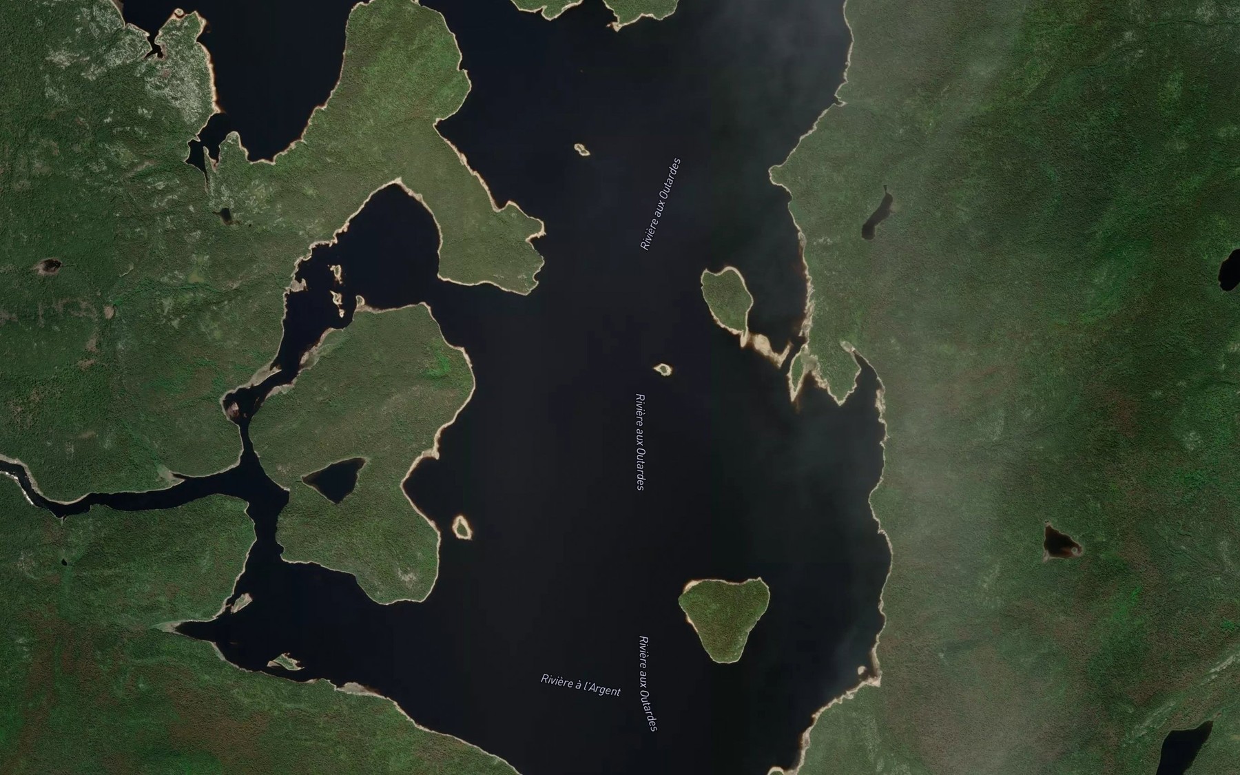 Satellite map of the Riviere Blanzy